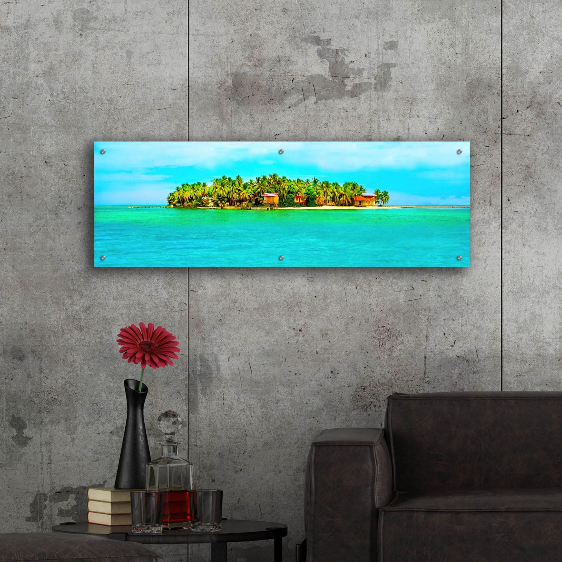 Epic Art ' Hideaway' by Jack Reed, Acrylic Glass Wall Art,48x16