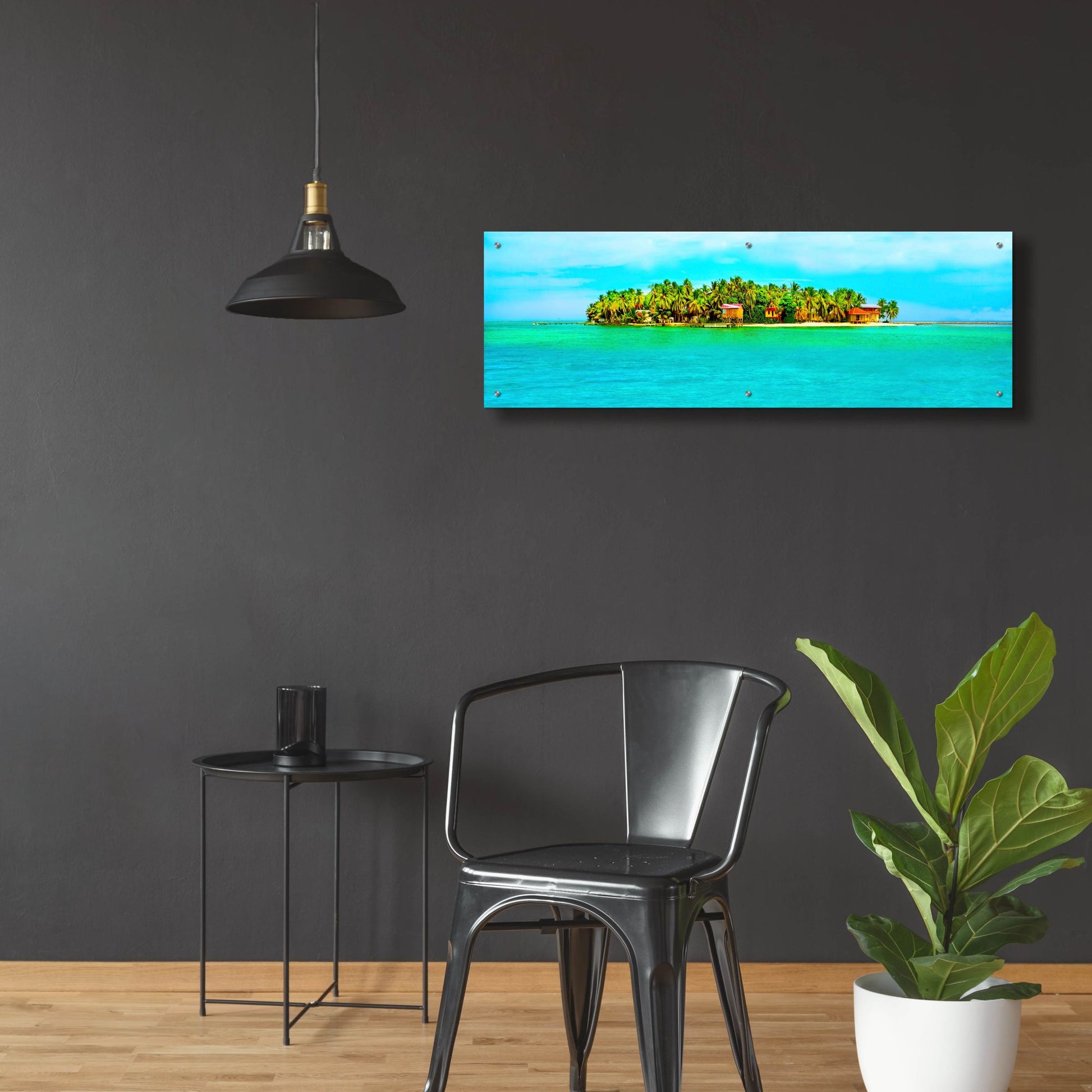 Epic Art ' Hideaway' by Jack Reed, Acrylic Glass Wall Art,48x16