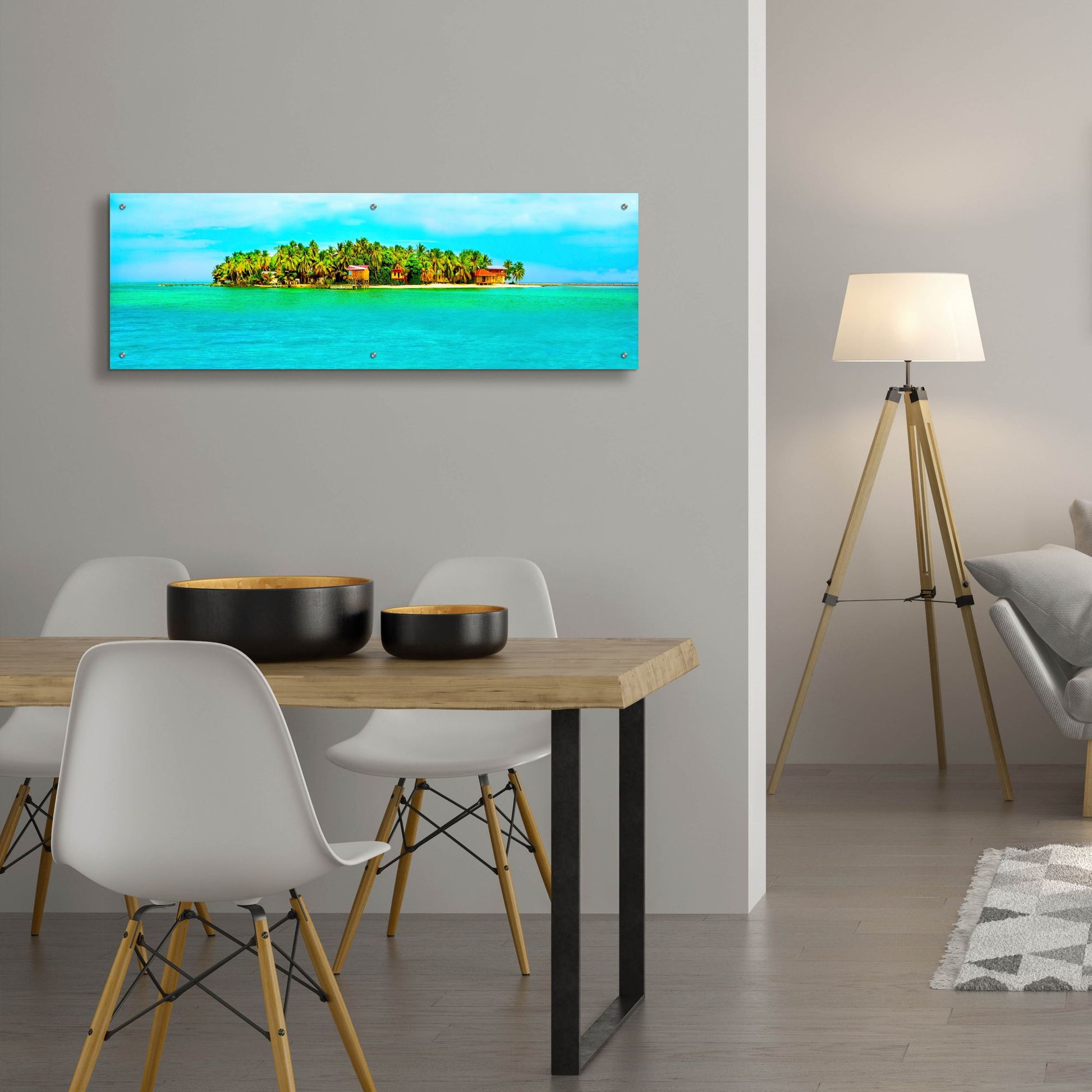 Epic Art ' Hideaway' by Jack Reed, Acrylic Glass Wall Art,48x16