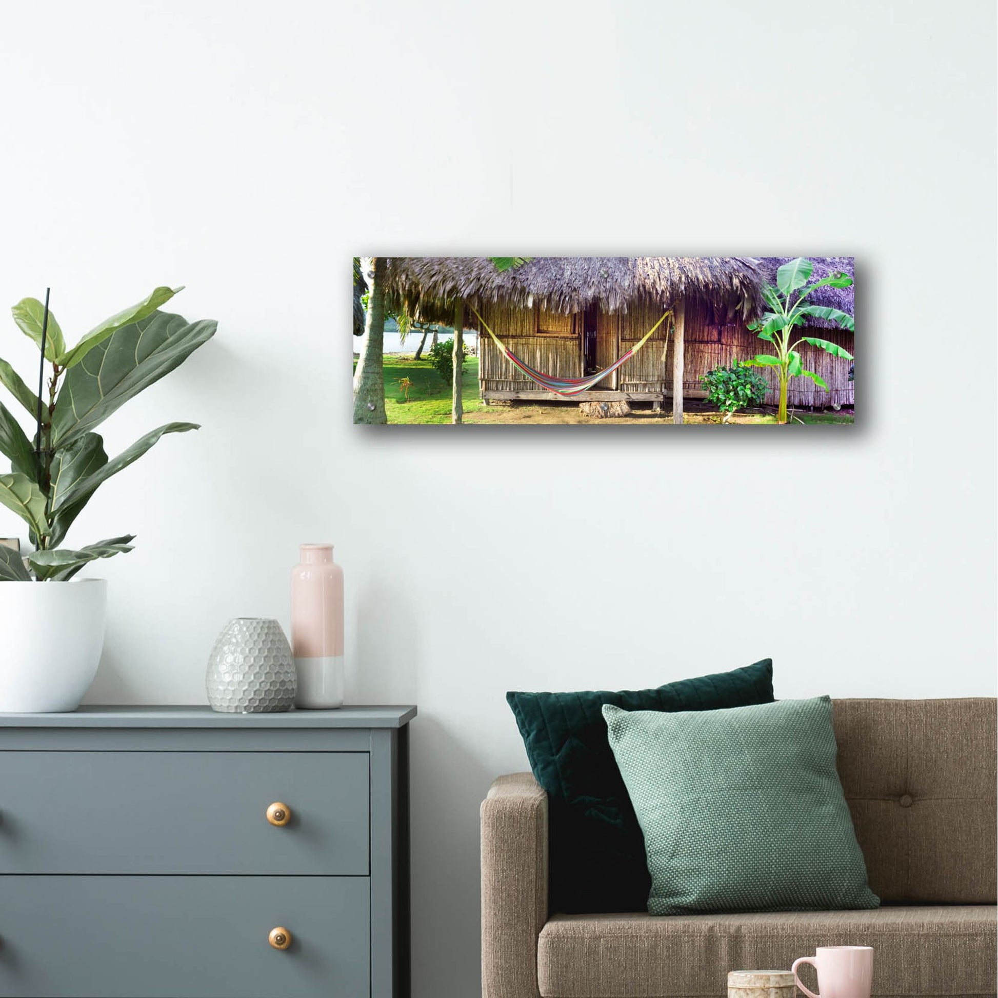 Epic Art ' One Fine Backyard' by Jack Reed, Acrylic Glass Wall Art,36x12