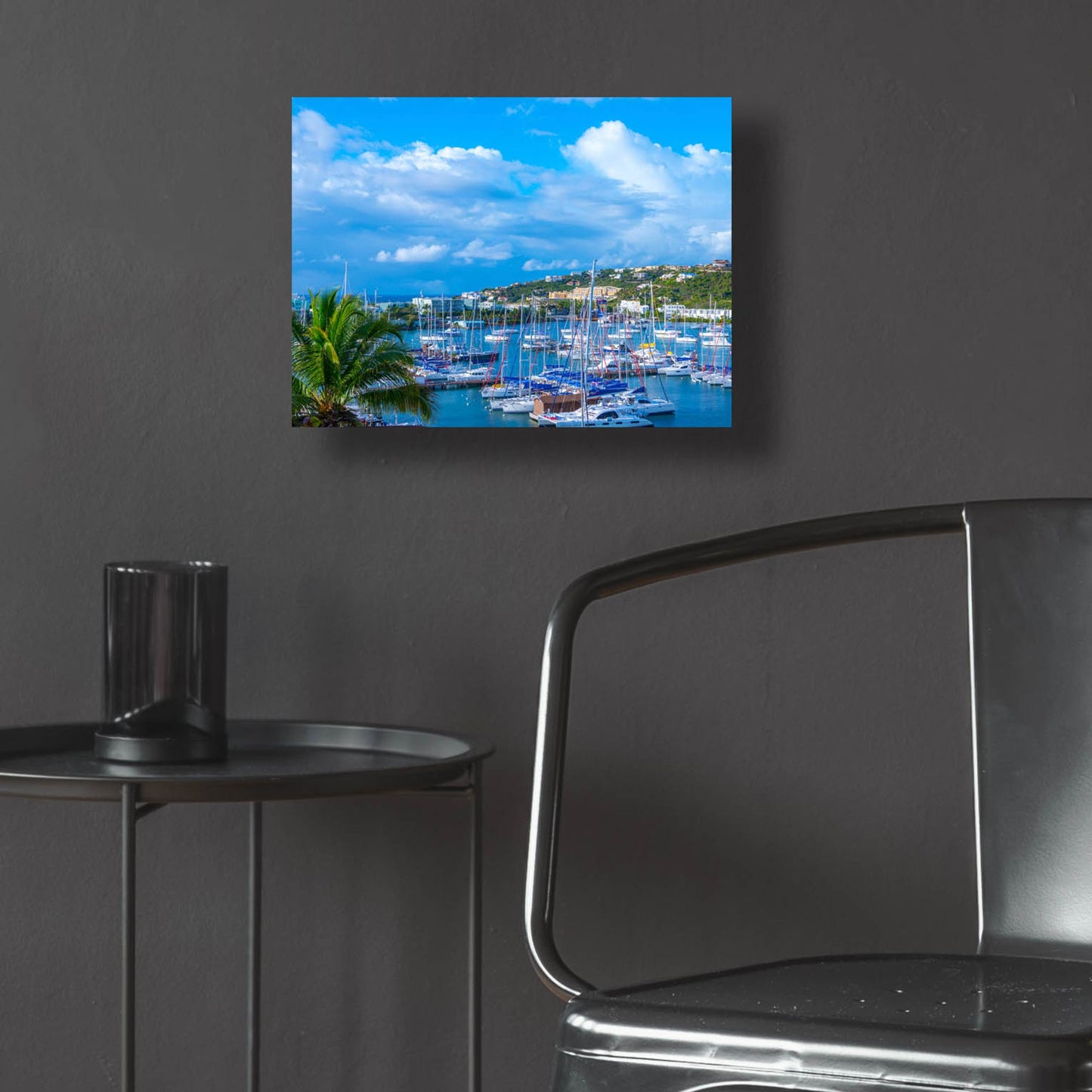 Epic Art ' Oyster Pond Bay, St. Maarten' by Jack Reed, Acrylic Glass Wall Art,16x12