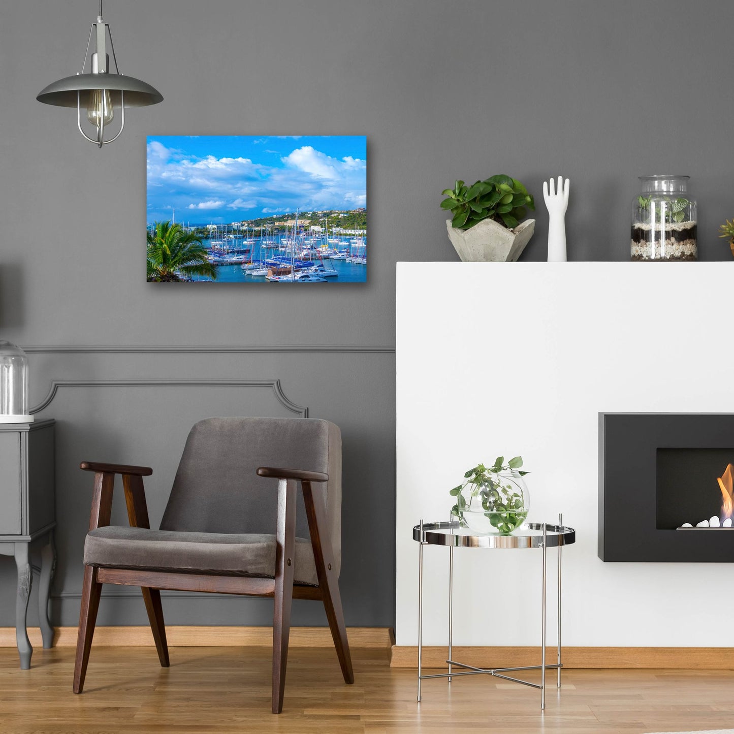 Epic Art ' Oyster Pond Bay, St. Maarten' by Jack Reed, Acrylic Glass Wall Art,24x16