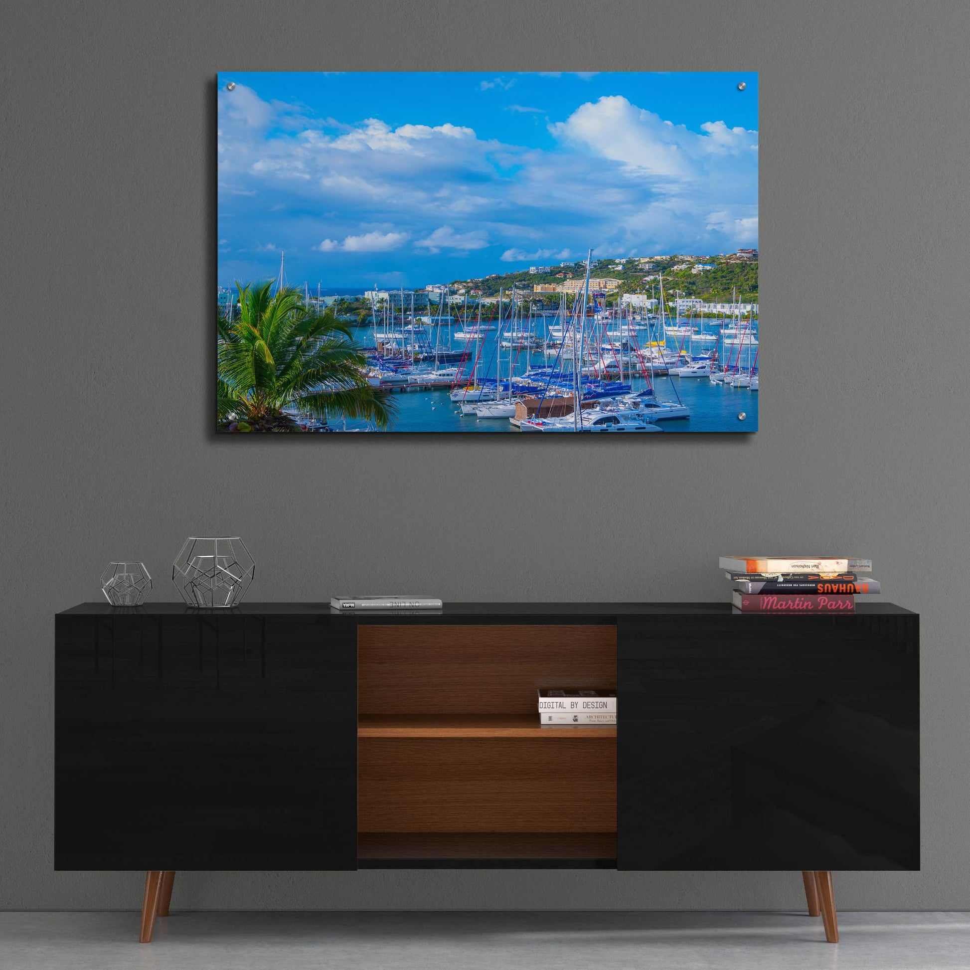 Epic Art ' Oyster Pond Bay, St. Maarten' by Jack Reed, Acrylic Glass Wall Art,36x24