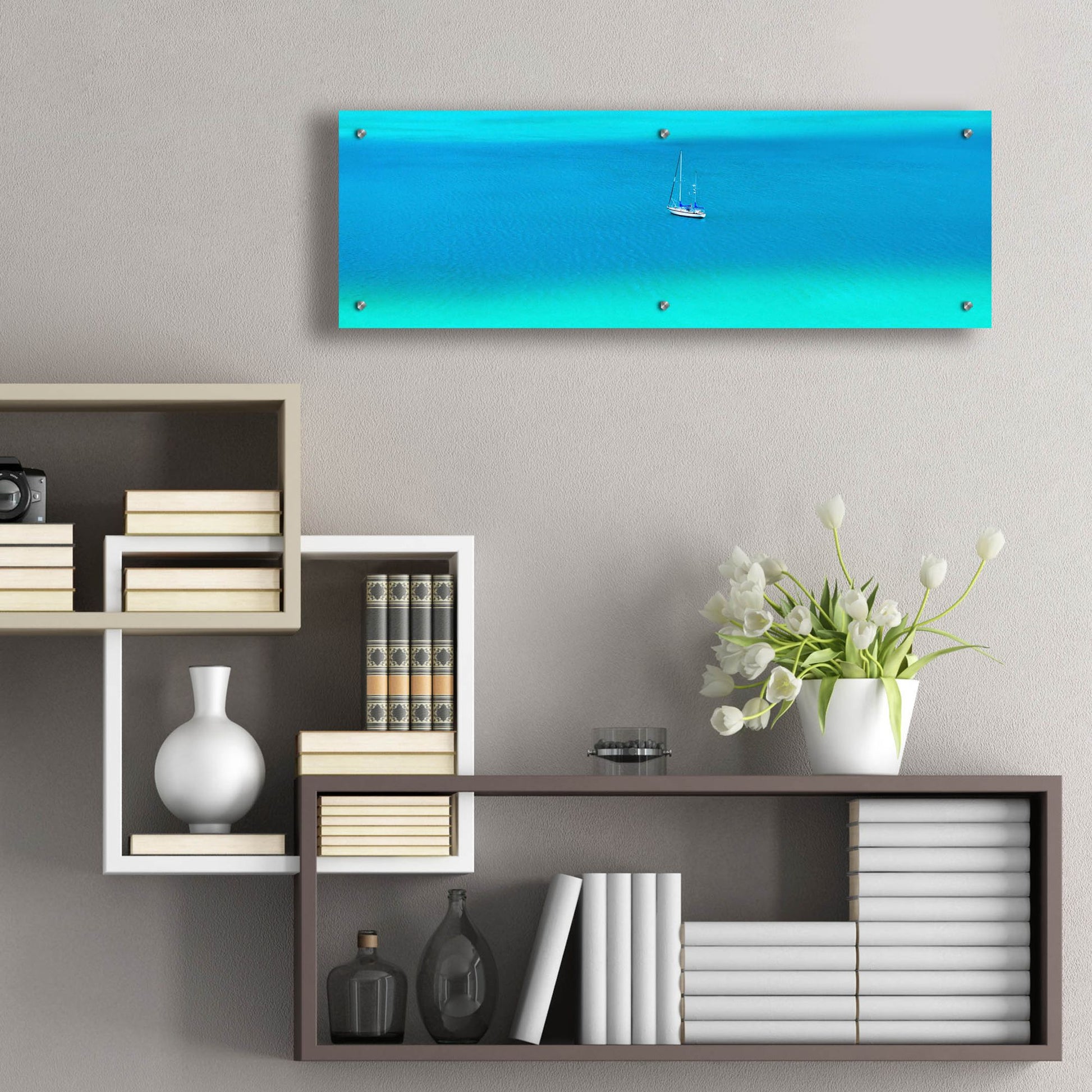 Epic Art ' Taking The Day Off' by Jack Reed, Acrylic Glass Wall Art,36x12
