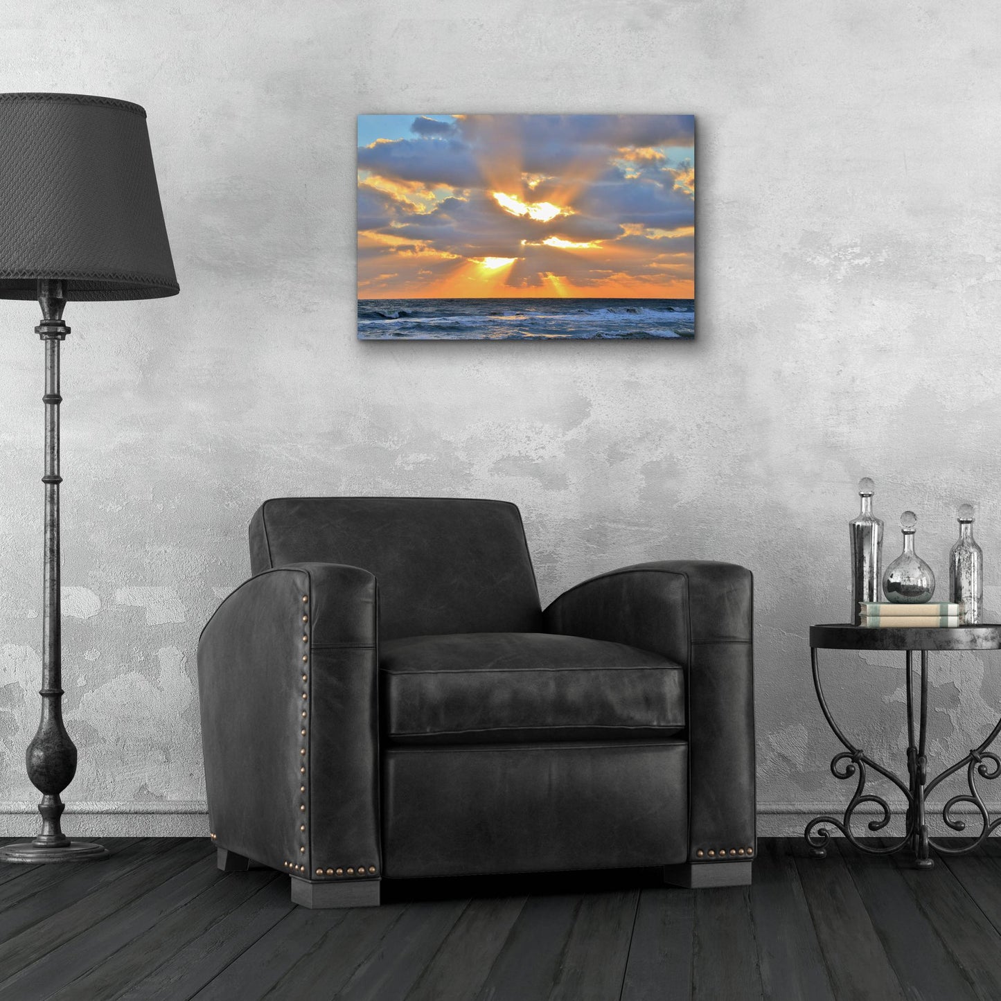 Epic Art ' Sunrise Drama' by Jack Reed, Acrylic Glass Wall Art,24x16