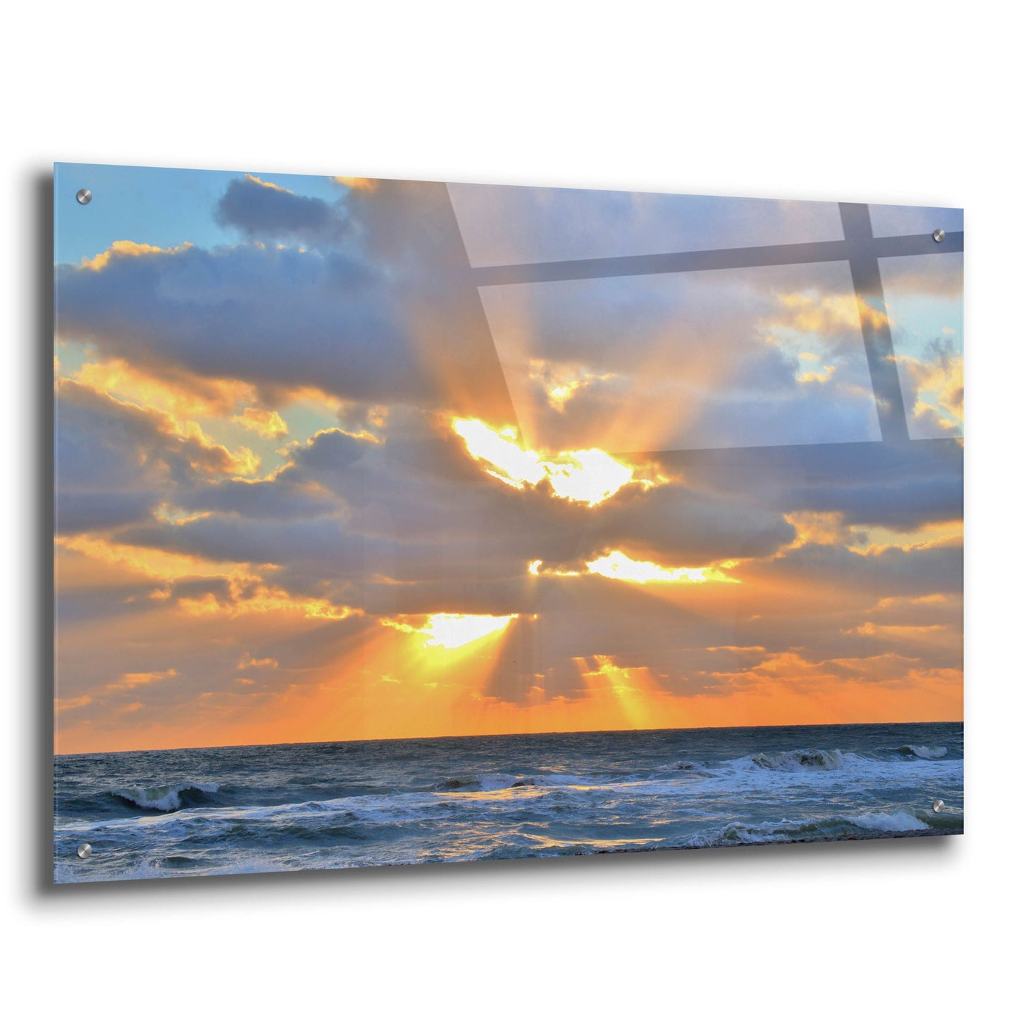 Epic Art ' Sunrise Drama' by Jack Reed, Acrylic Glass Wall Art,36x24