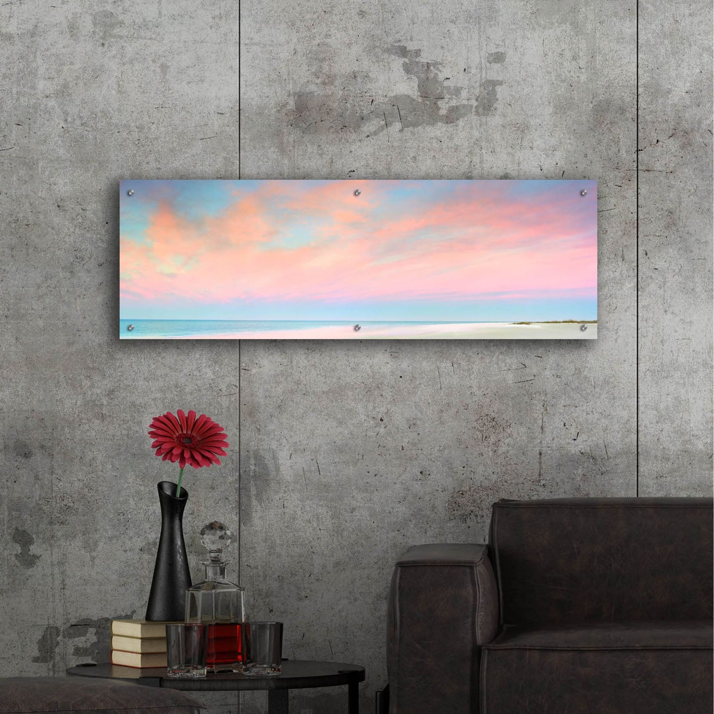 Epic Art ' Captiva' by Jack Reed, Acrylic Glass Wall Art,48x16