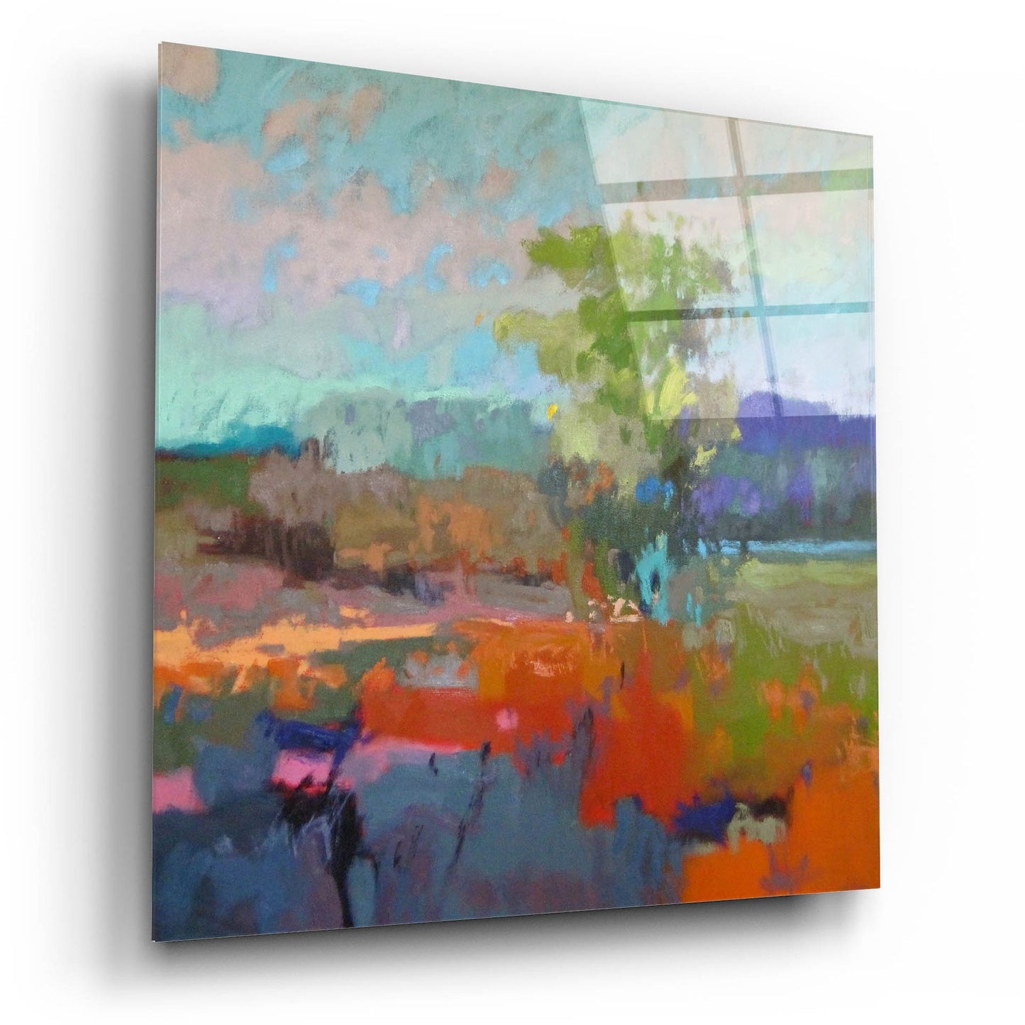 Epic Art ' Colorfield XII' by Jane Schmidt, Acrylic Glass Wall Art,12x12