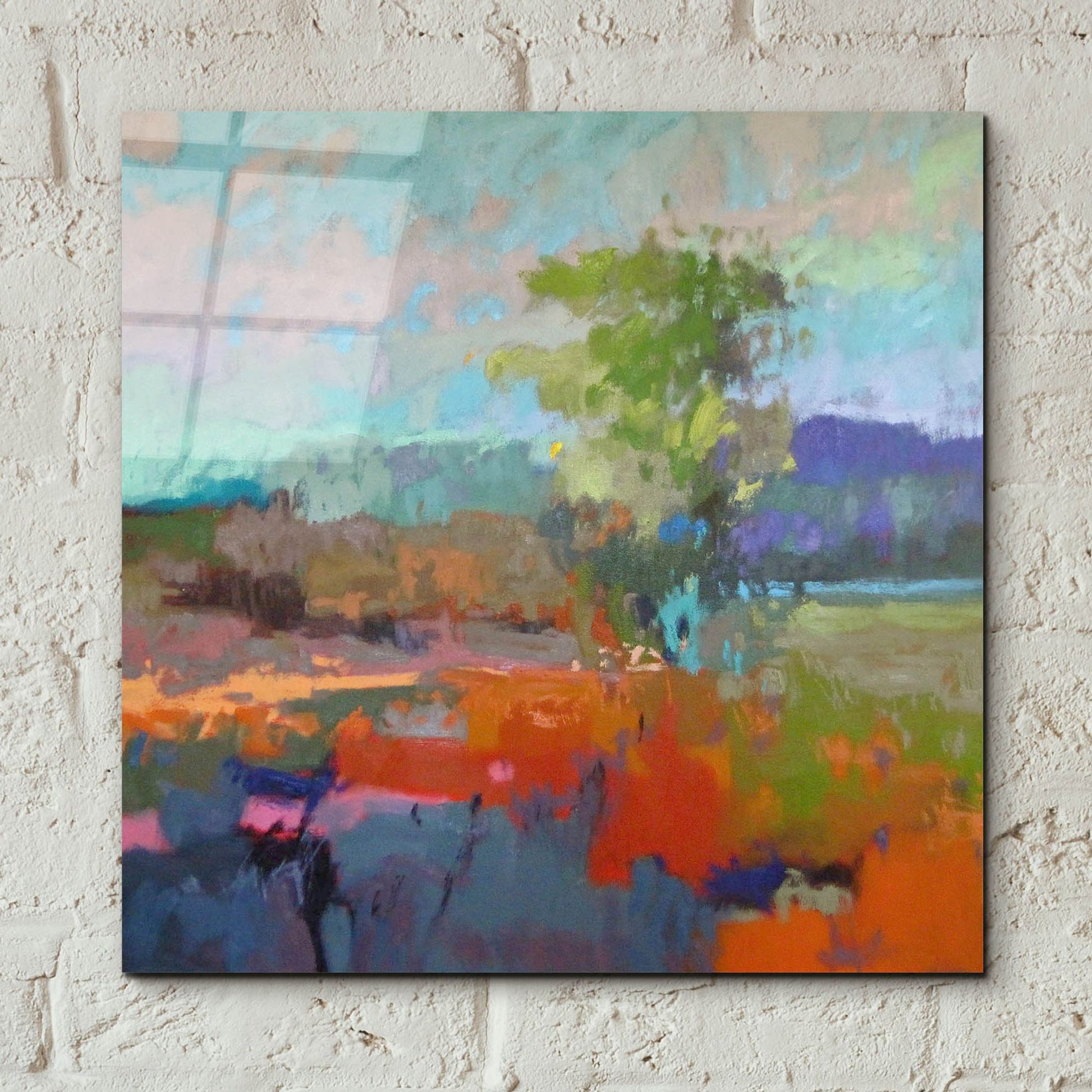 Epic Art ' Colorfield XII' by Jane Schmidt, Acrylic Glass Wall Art,12x12