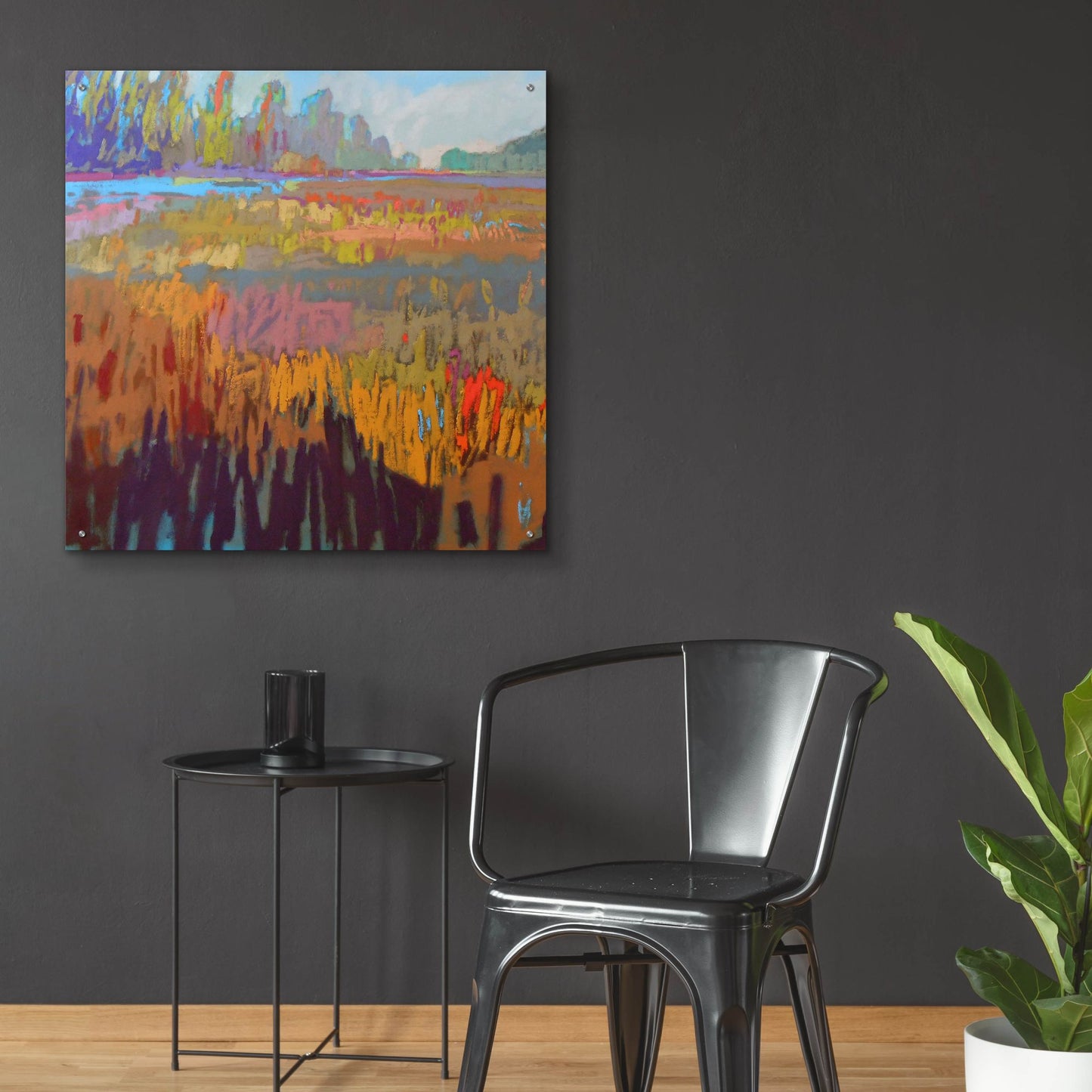 Epic Art ' Colorfield XXII' by Jane Schmidt, Acrylic Glass Wall Art,36x36