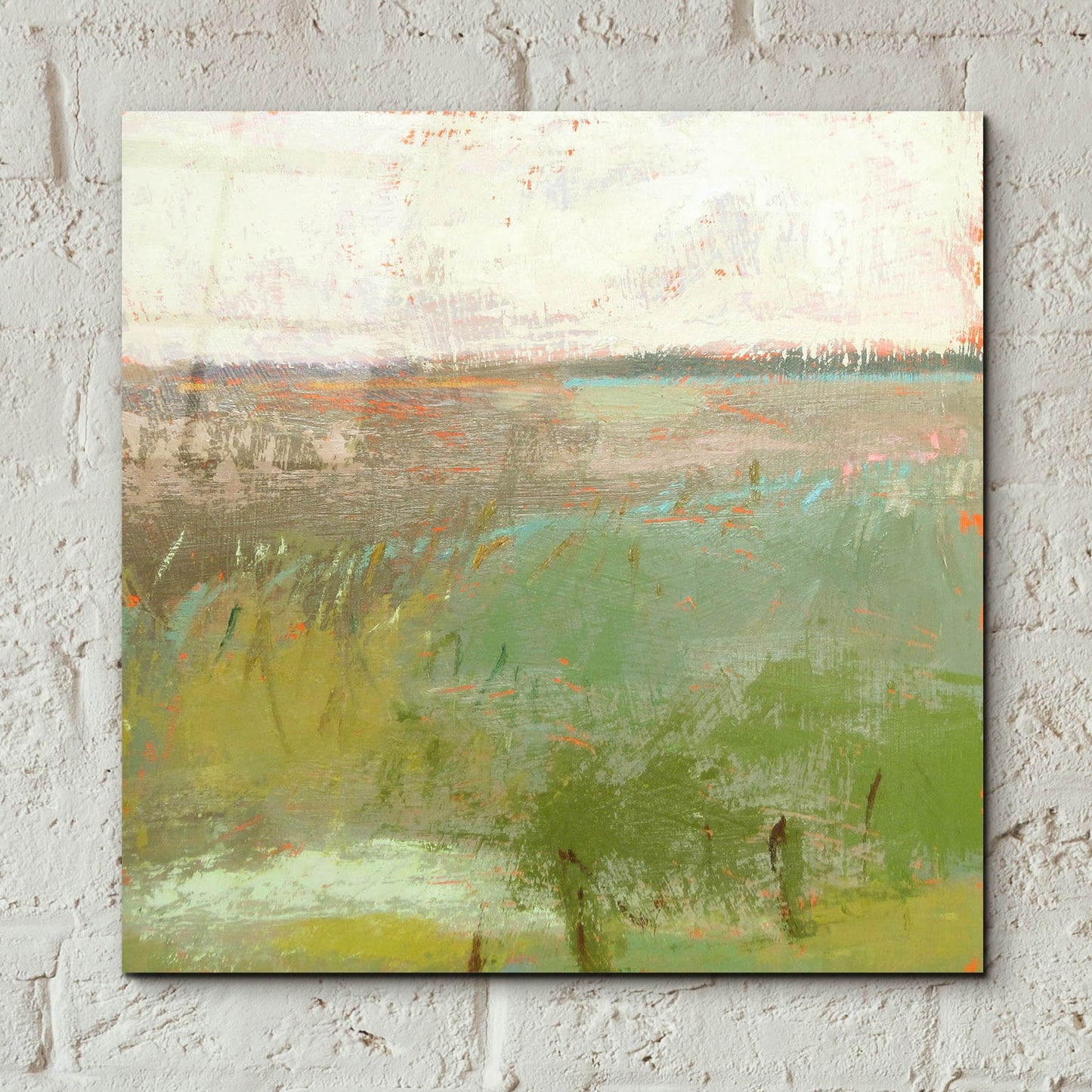 Epic Art ' Landscape II' by Jane Schmidt, Acrylic Glass Wall Art,12x12