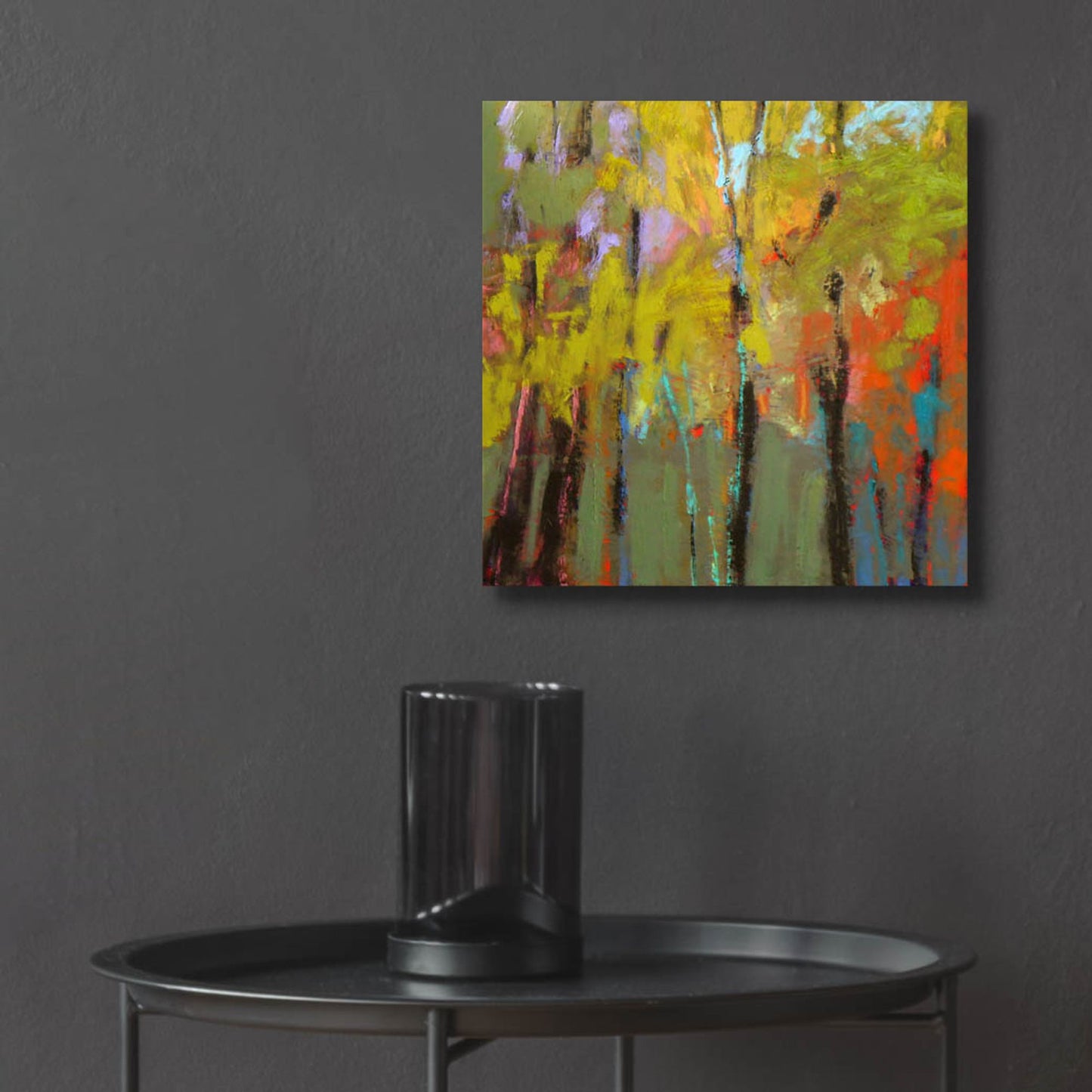 Epic Art ' Trees Three' by Jane Schmidt, Acrylic Glass Wall Art,12x12