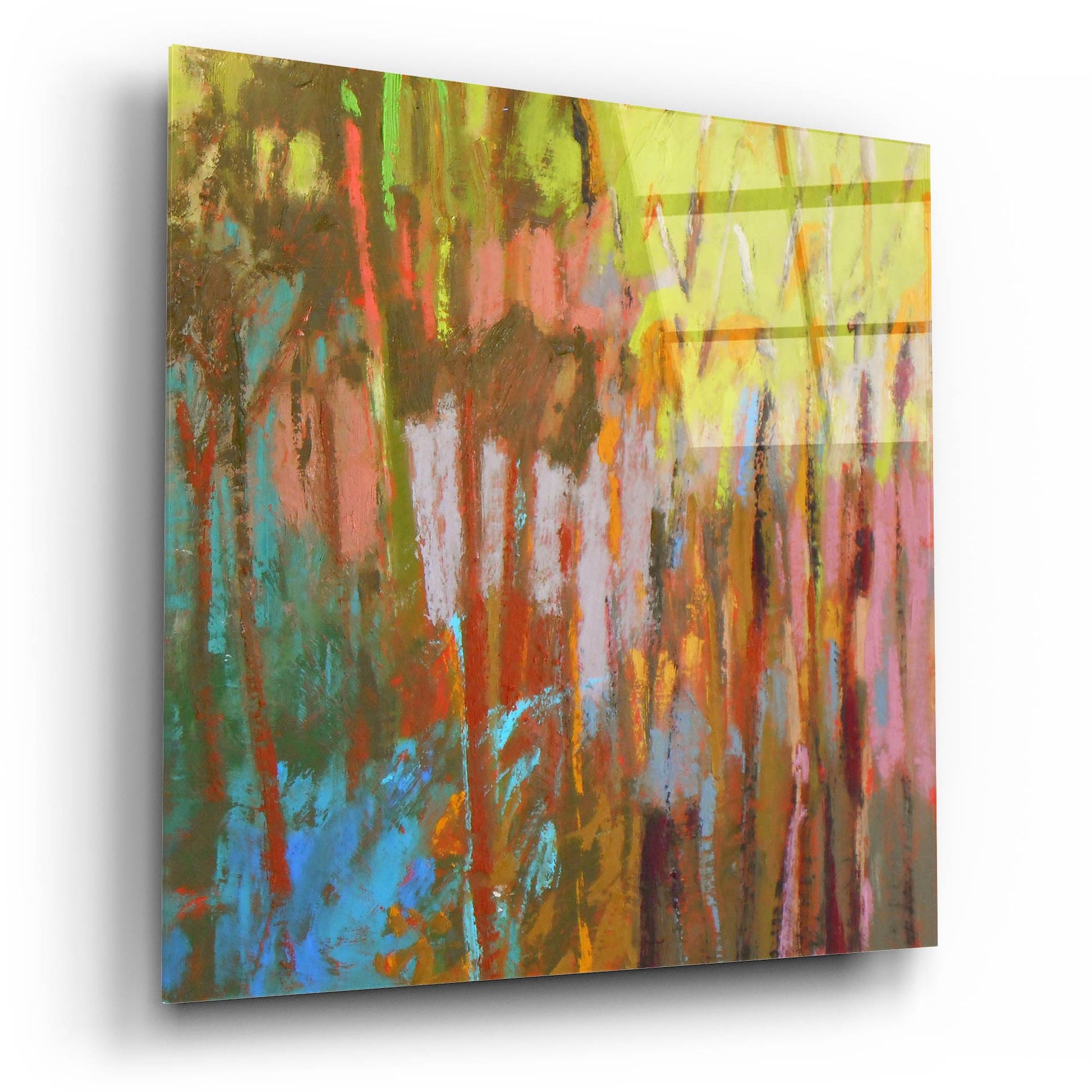 Epic Art ' Trees Two' by Jane Schmidt, Acrylic Glass Wall Art,12x12