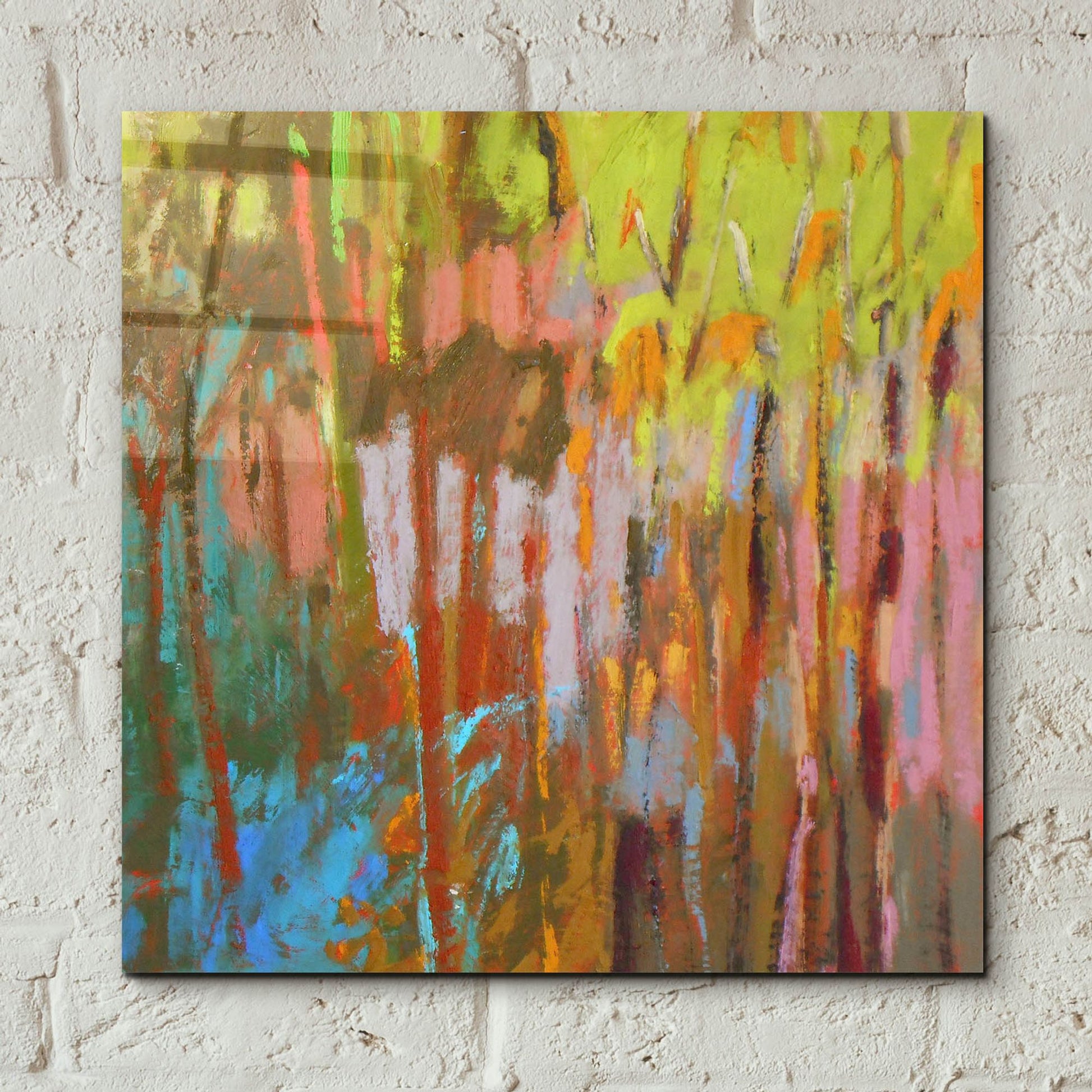 Epic Art ' Trees Two' by Jane Schmidt, Acrylic Glass Wall Art,12x12