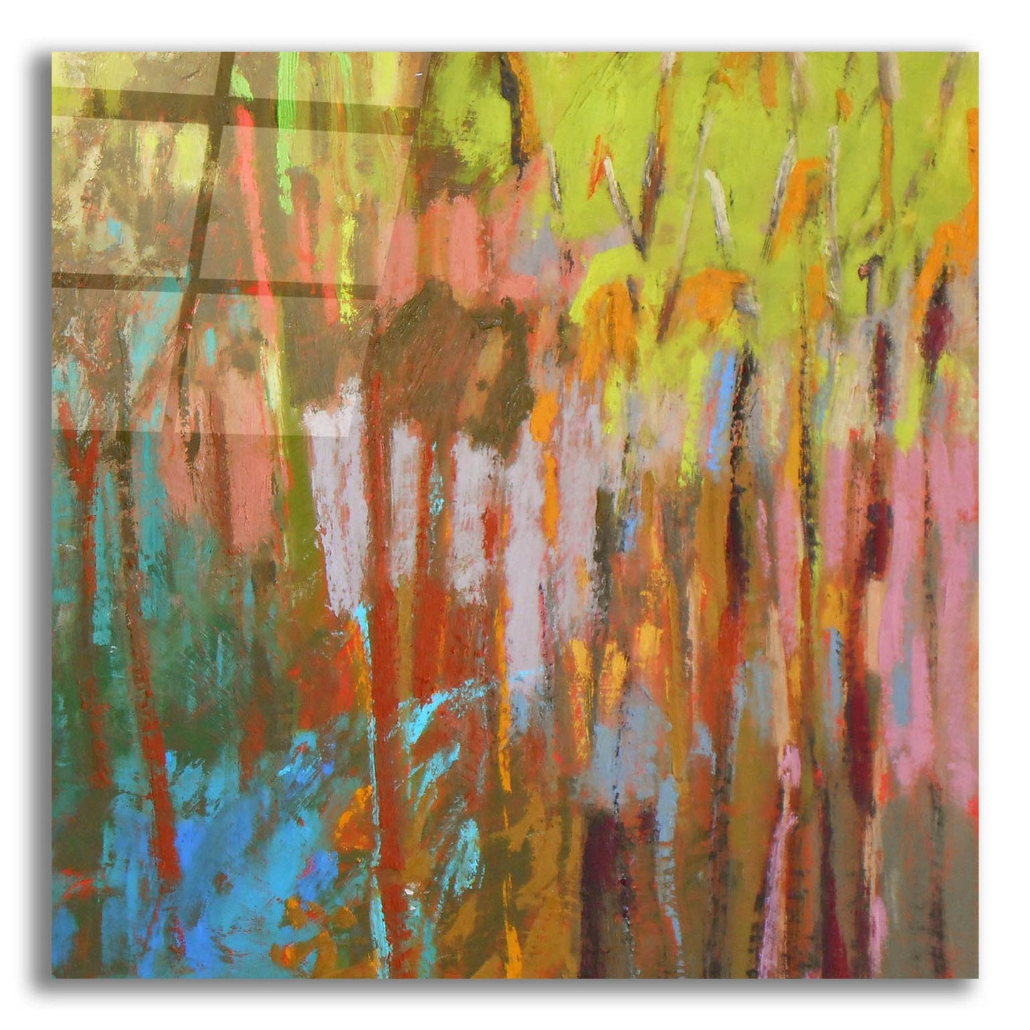 Epic Art ' Trees Two' by Jane Schmidt, Acrylic Glass Wall Art