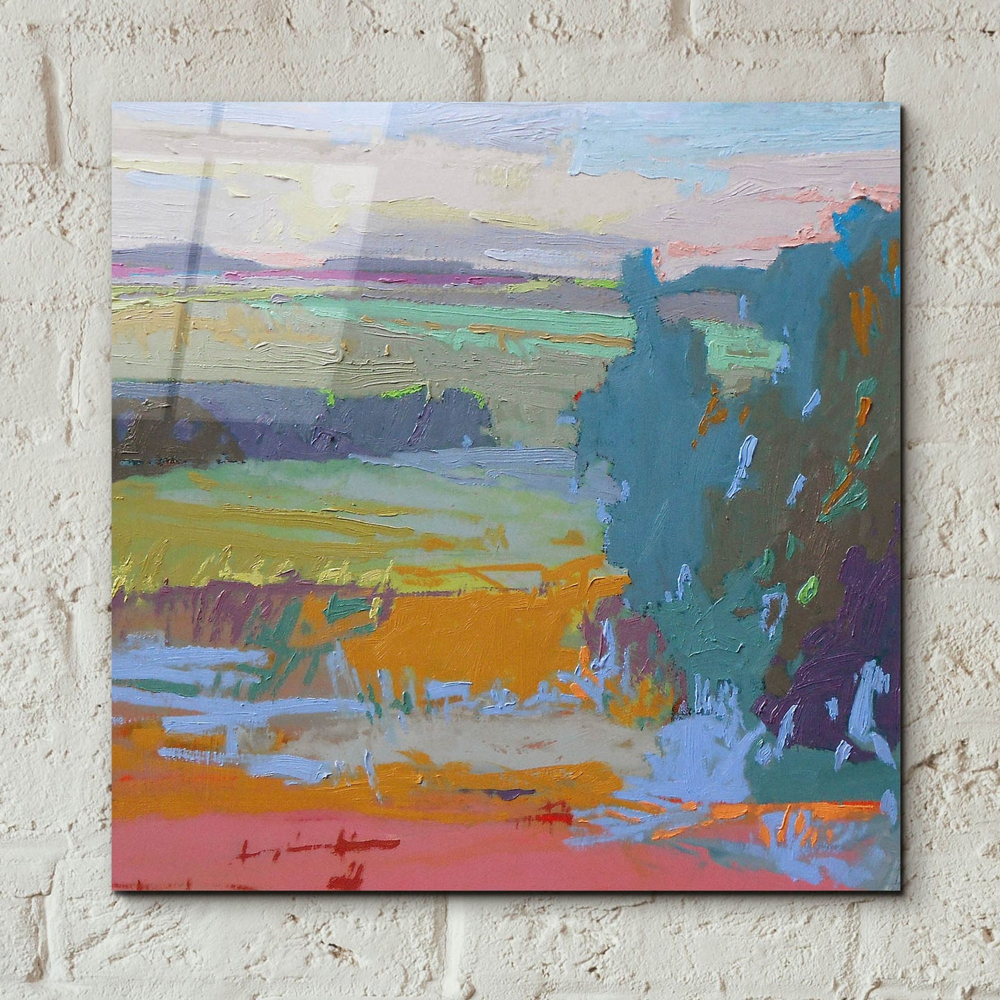 Epic Art ' View I' by Jane Schmidt, Acrylic Glass Wall Art,12x12