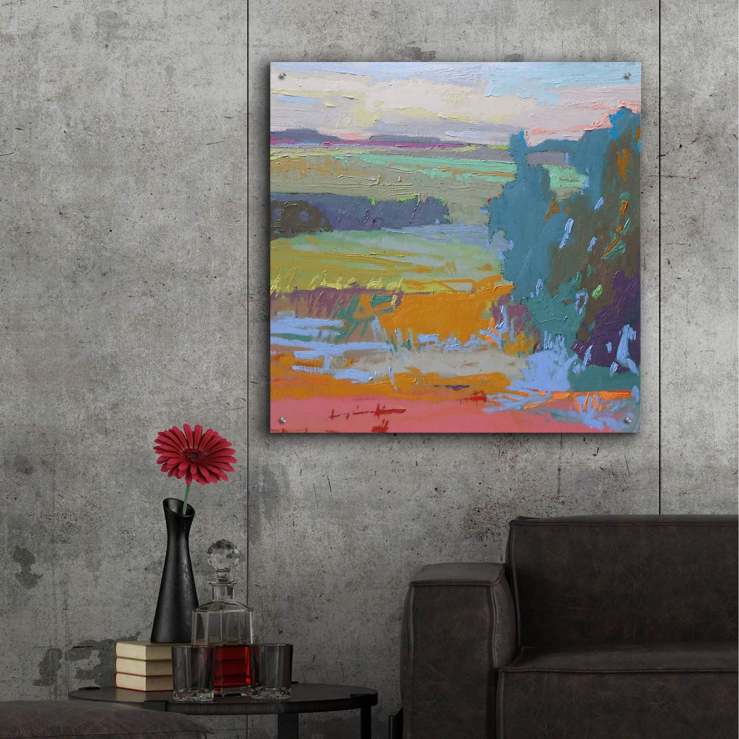 Epic Art ' View I' by Jane Schmidt, Acrylic Glass Wall Art,36x36