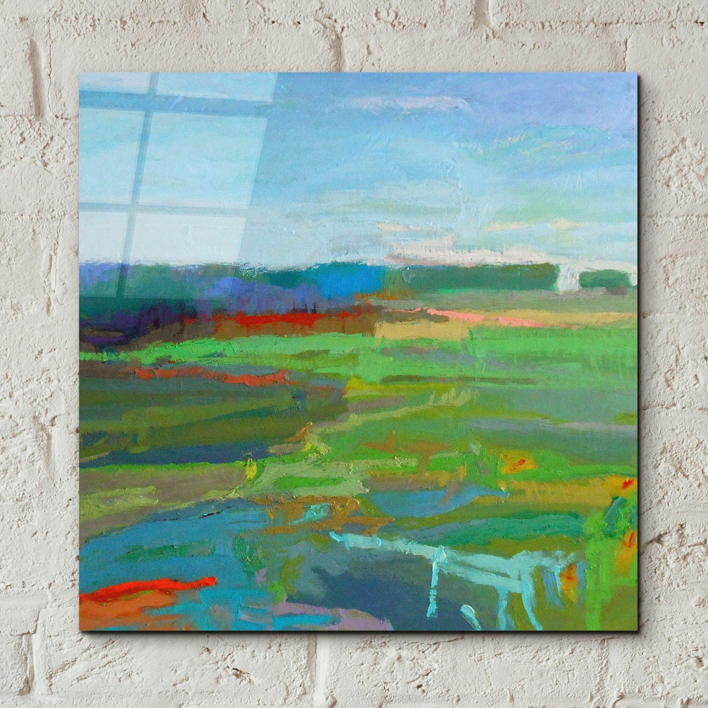 Epic Art ' Vinalhaven #5' by Jane Schmidt, Acrylic Glass Wall Art,12x12