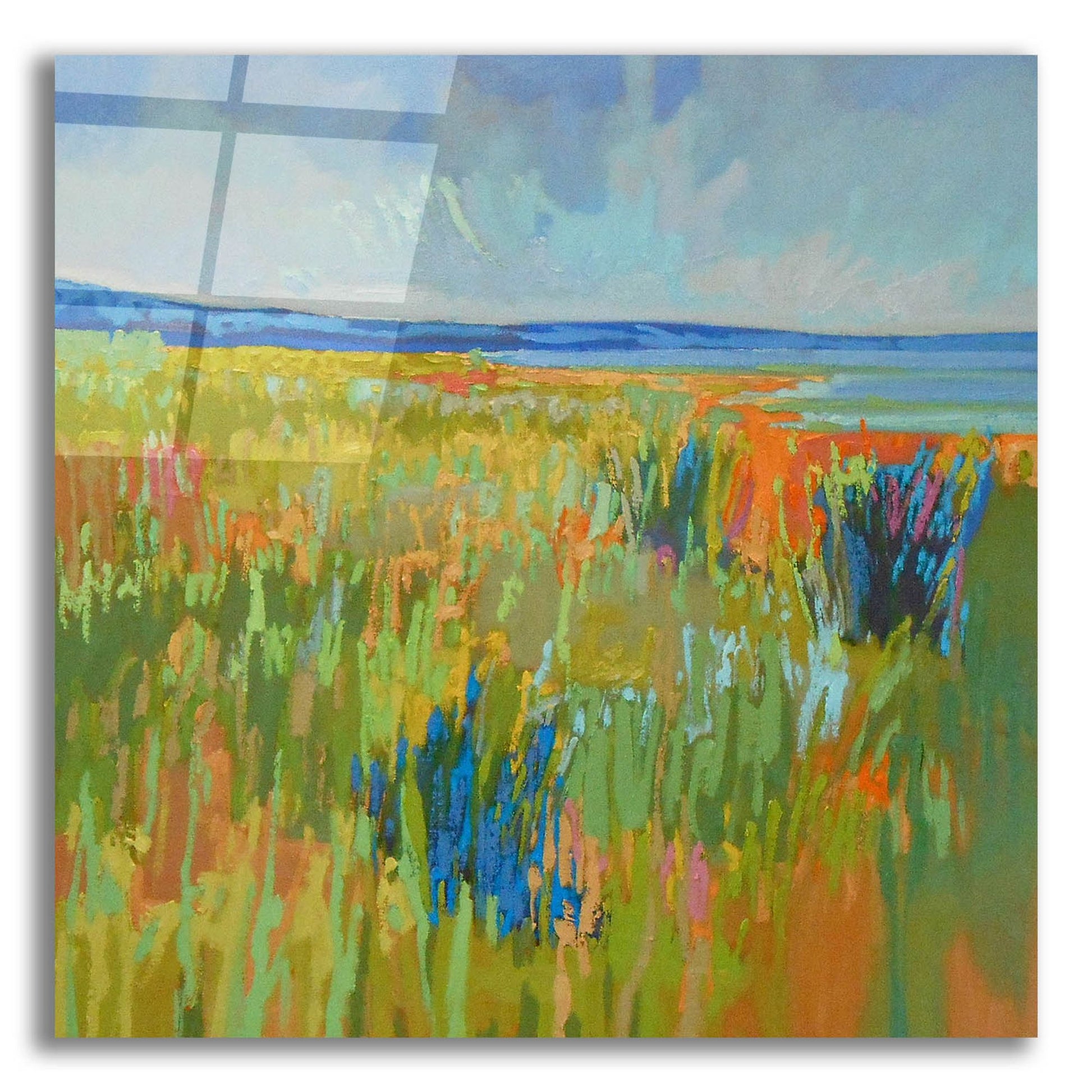 Epic Art ' Lake Shore II' by Jane Schmidt, Acrylic Glass Wall Art