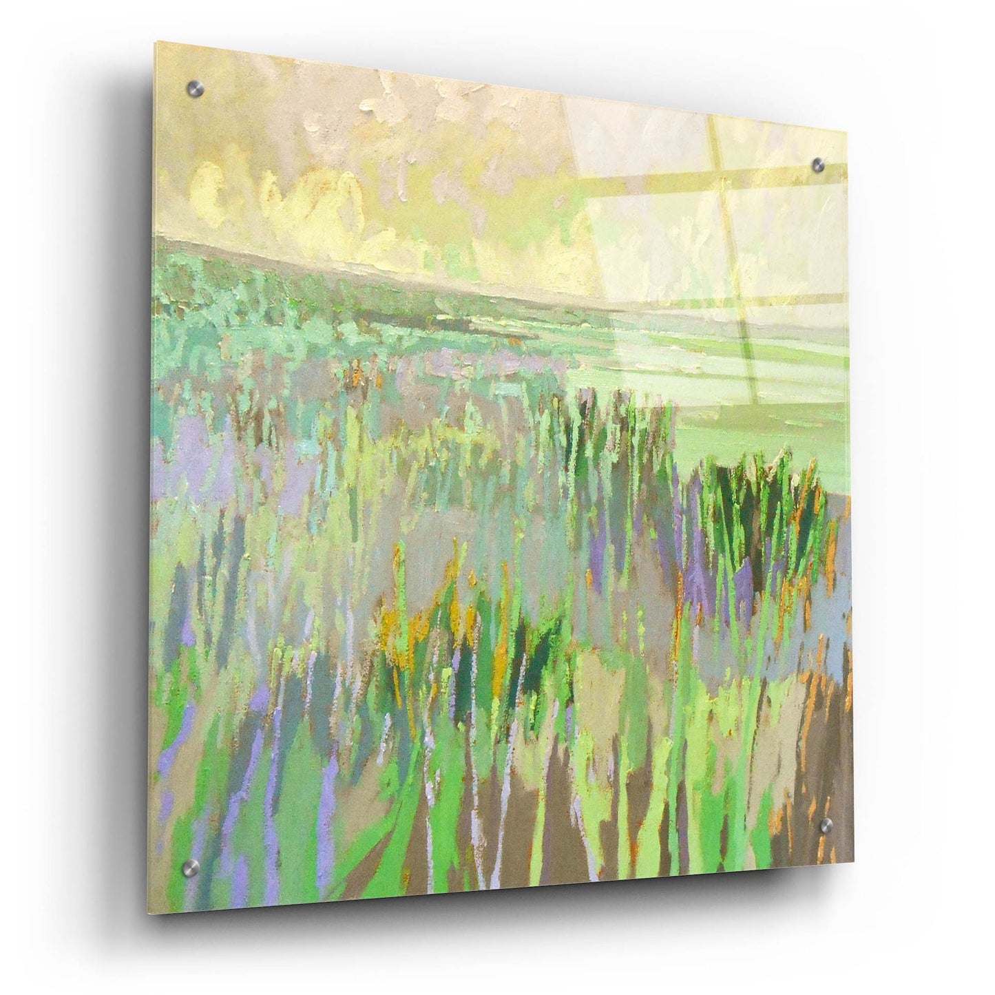 Epic Art ' Lake Shore III' by Jane Schmidt, Acrylic Glass Wall Art,24x24