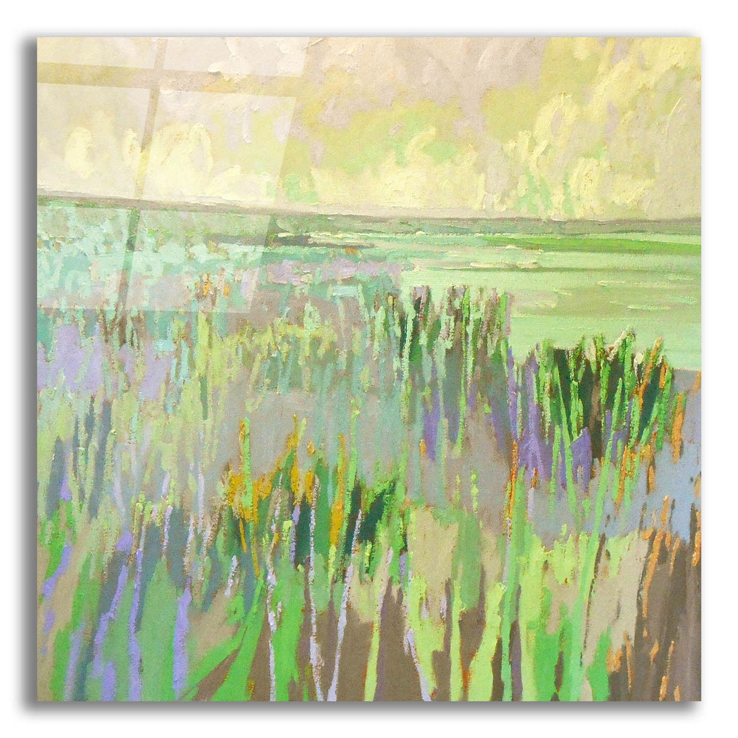 Epic Art ' Lake Shore III' by Jane Schmidt, Acrylic Glass Wall Art