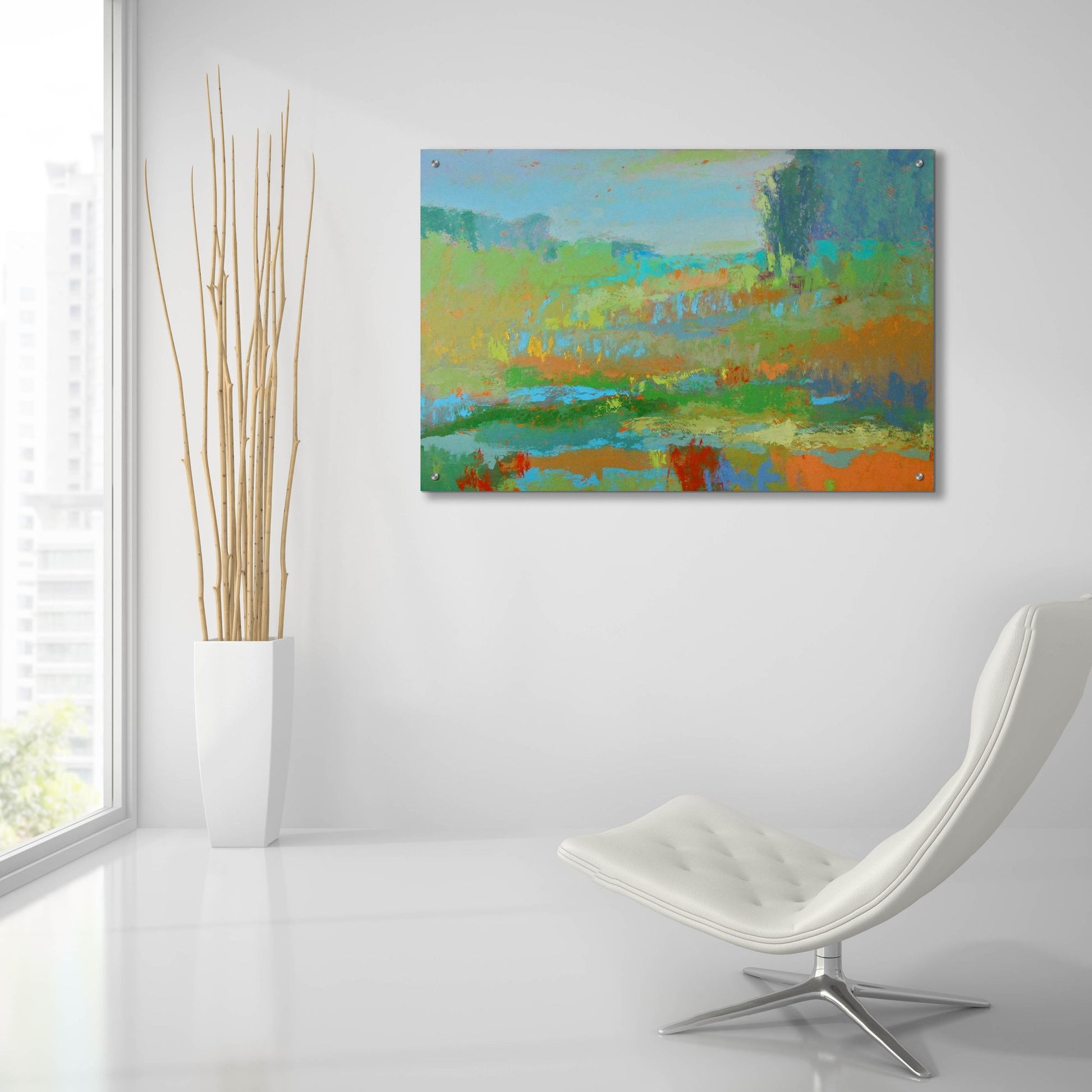 Epic Art ' Southern View II' by Jane Schmidt, Acrylic Glass Wall Art,36x24