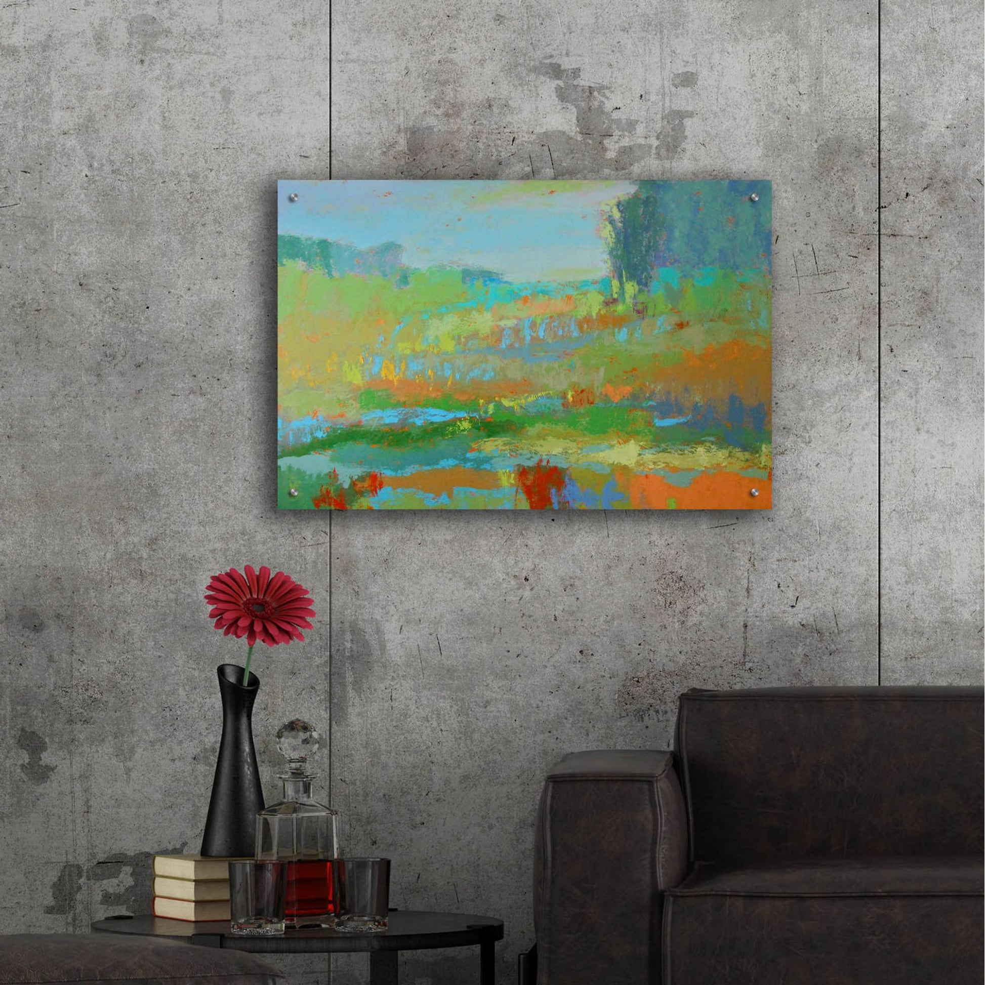 Epic Art ' Southern View II' by Jane Schmidt, Acrylic Glass Wall Art,36x24