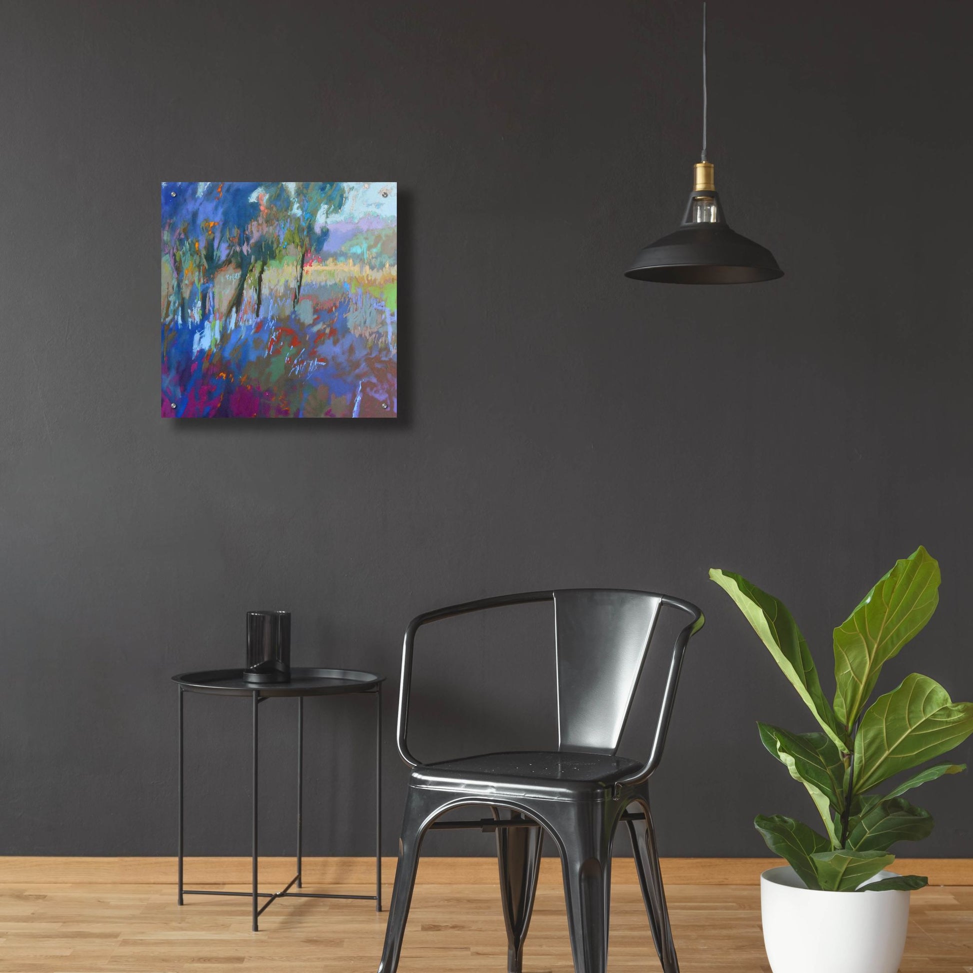 Epic Art ' Color Field 44' by Jane Schmidt, Acrylic Glass Wall Art,24x24