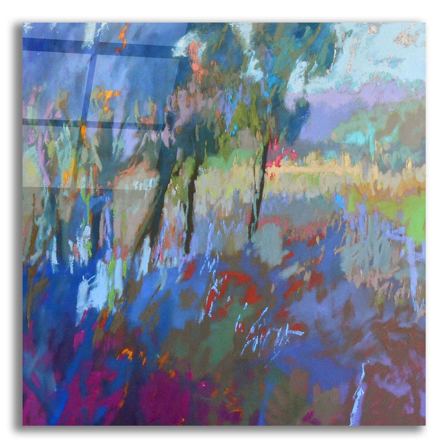 Epic Art ' Color Field 44' by Jane Schmidt, Acrylic Glass Wall Art
