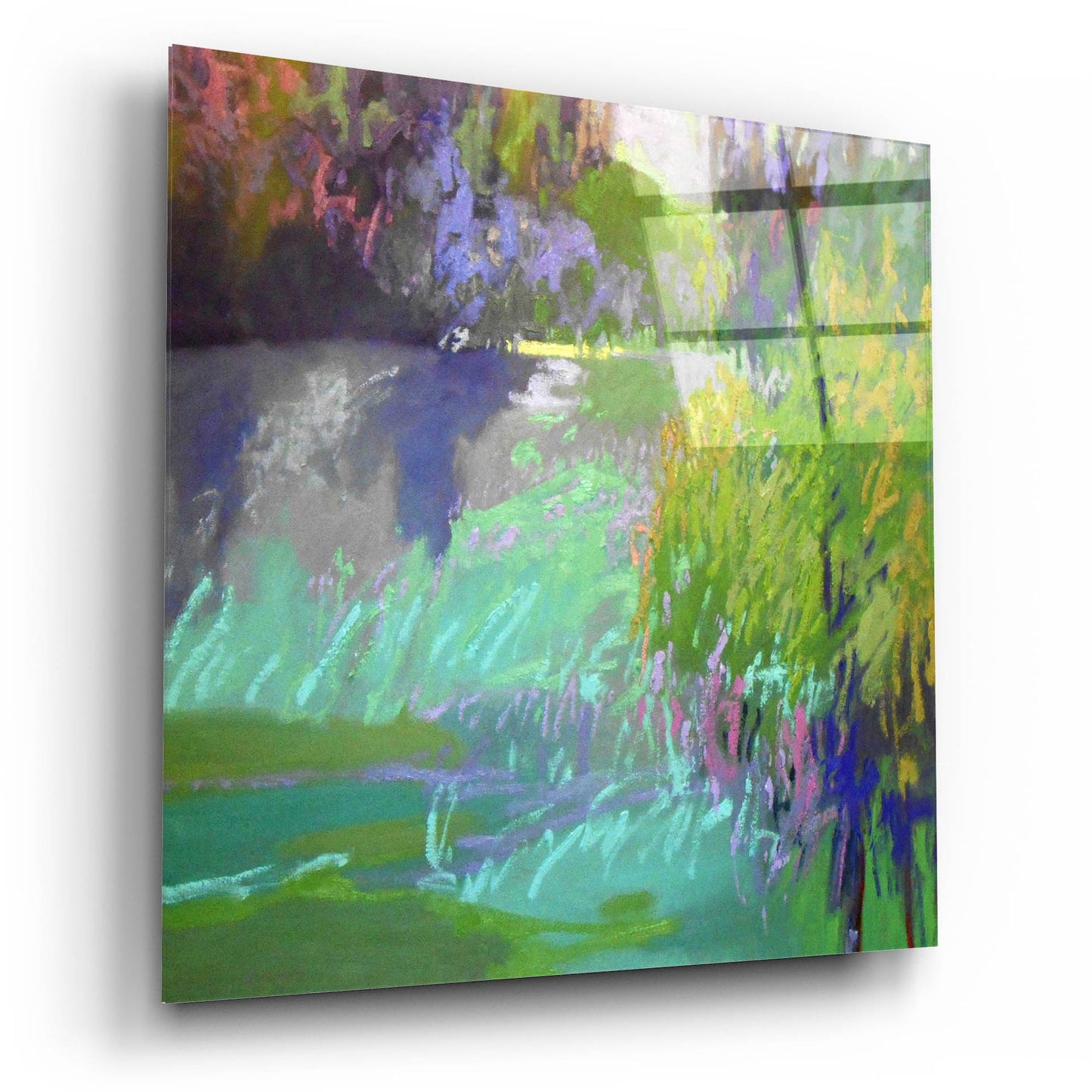 Epic Art ' Flowing Through' by Jane Schmidt, Acrylic Glass Wall Art,12x12