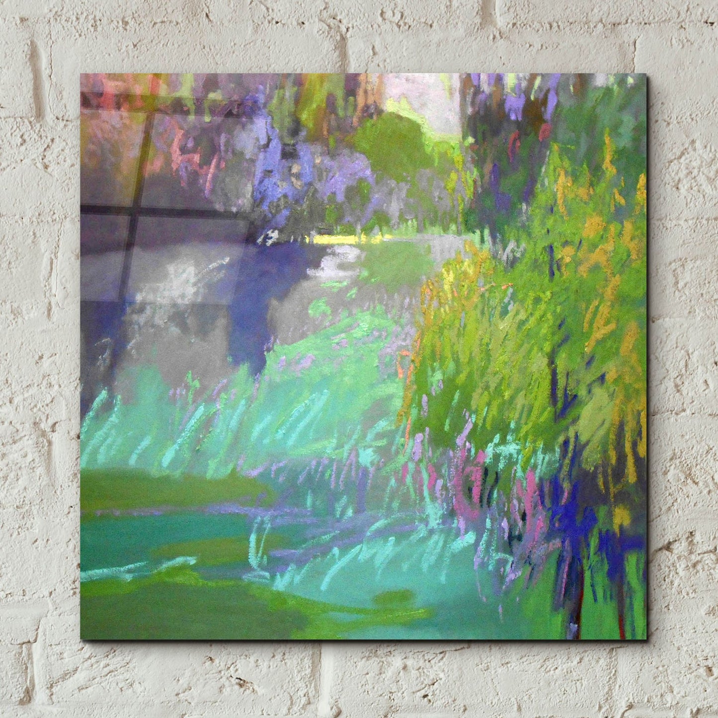 Epic Art ' Flowing Through' by Jane Schmidt, Acrylic Glass Wall Art,12x12