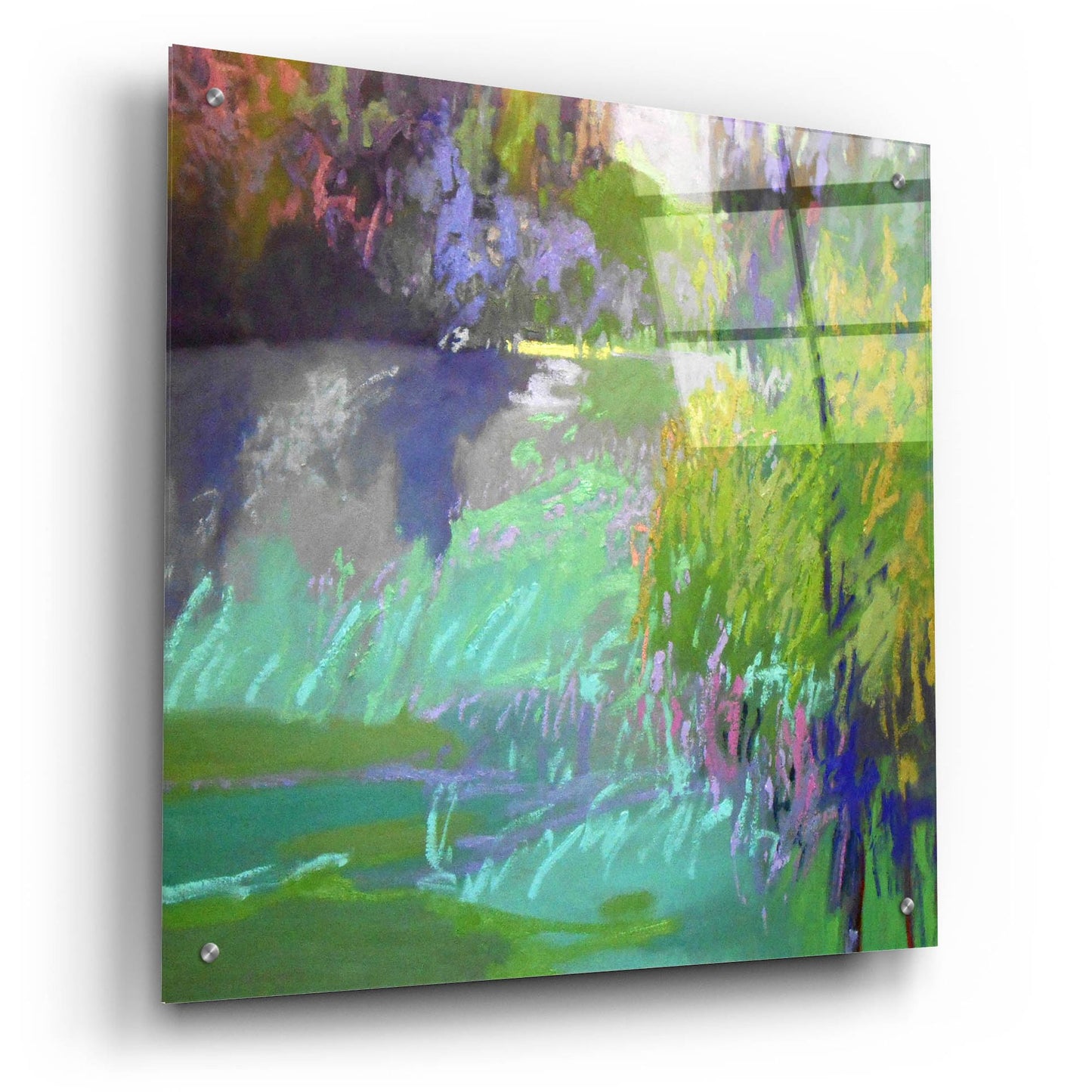 Epic Art ' Flowing Through' by Jane Schmidt, Acrylic Glass Wall Art,24x24