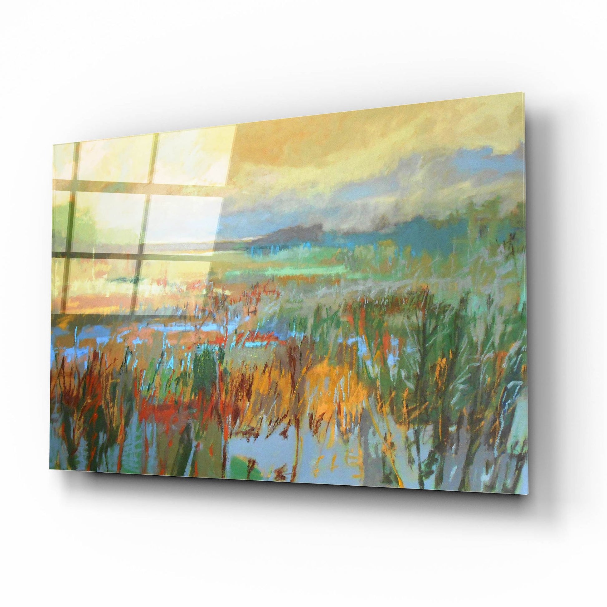 Epic Art ' Marsh in May' by Jane Schmidt, Acrylic Glass Wall Art,16x12