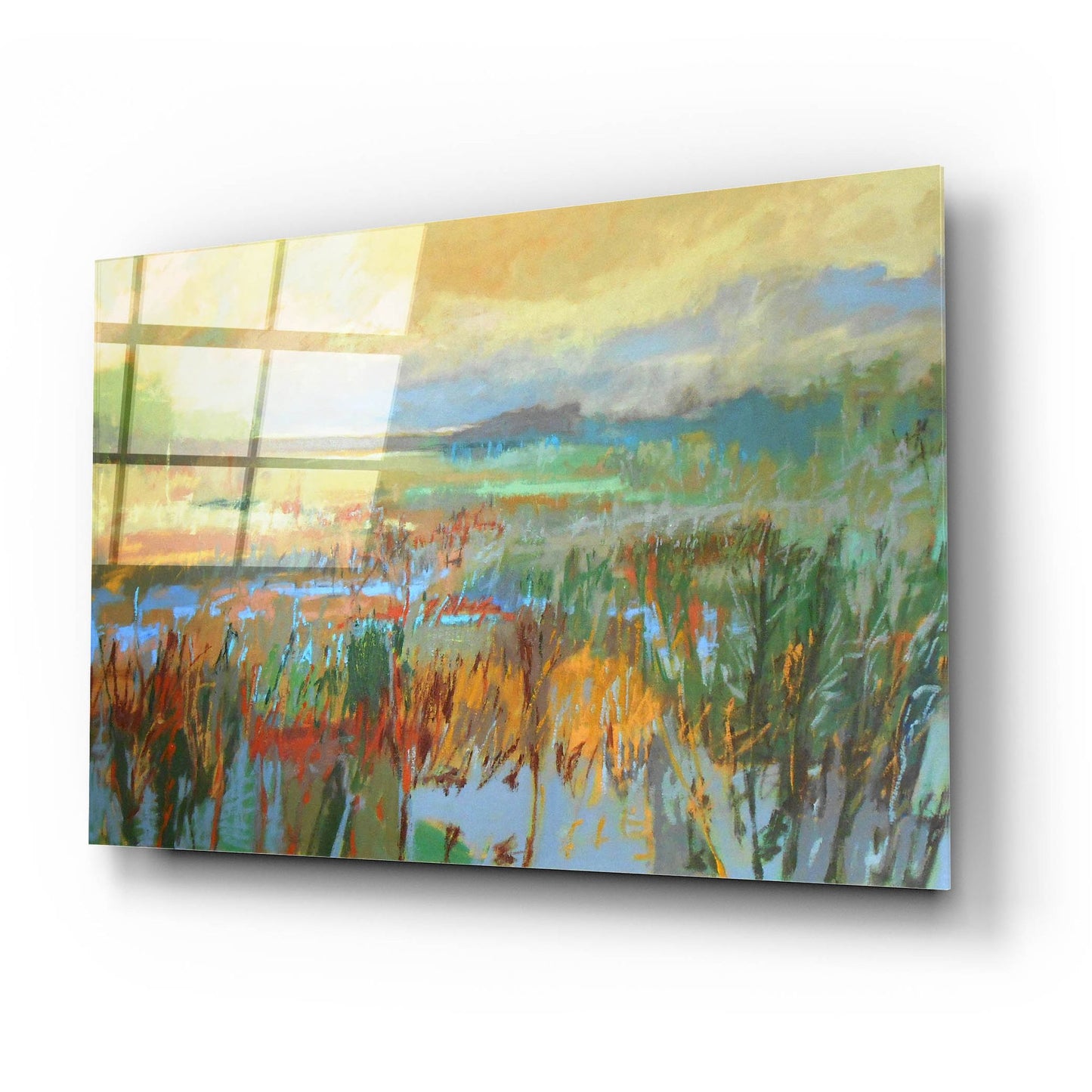 Epic Art ' Marsh in May' by Jane Schmidt, Acrylic Glass Wall Art,24x16