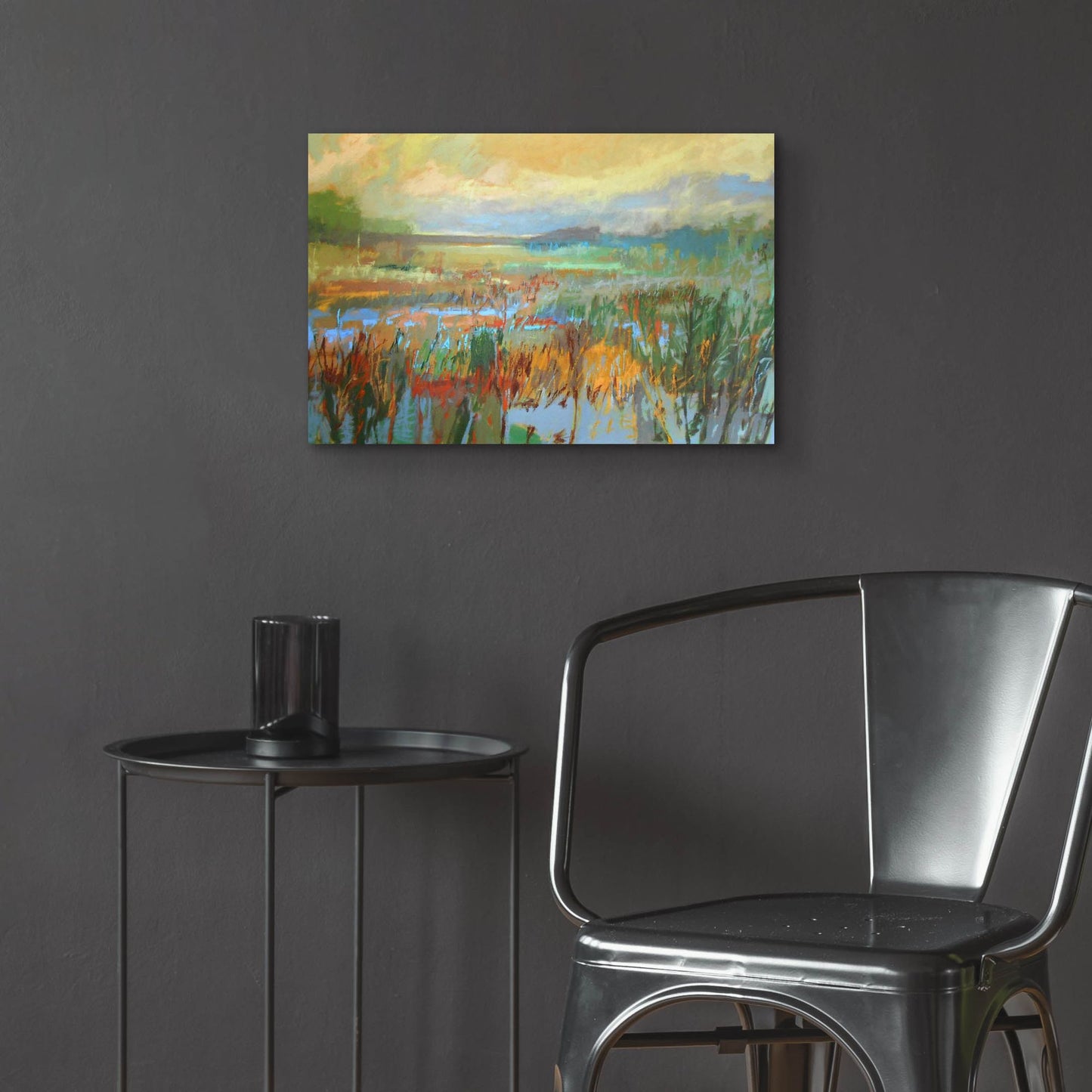 Epic Art ' Marsh in May' by Jane Schmidt, Acrylic Glass Wall Art,24x16