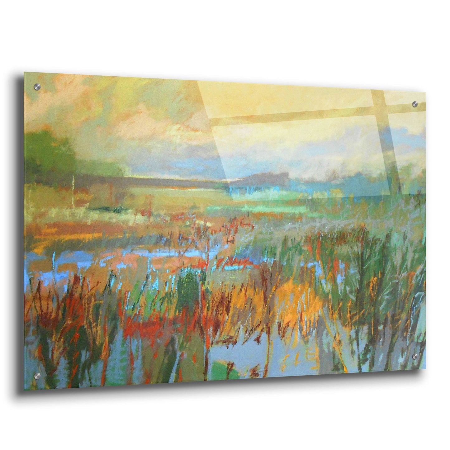 Epic Art ' Marsh in May' by Jane Schmidt, Acrylic Glass Wall Art,36x24