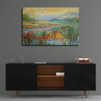 Epic Art ' Marsh in May' by Jane Schmidt, Acrylic Glass Wall Art,36x24