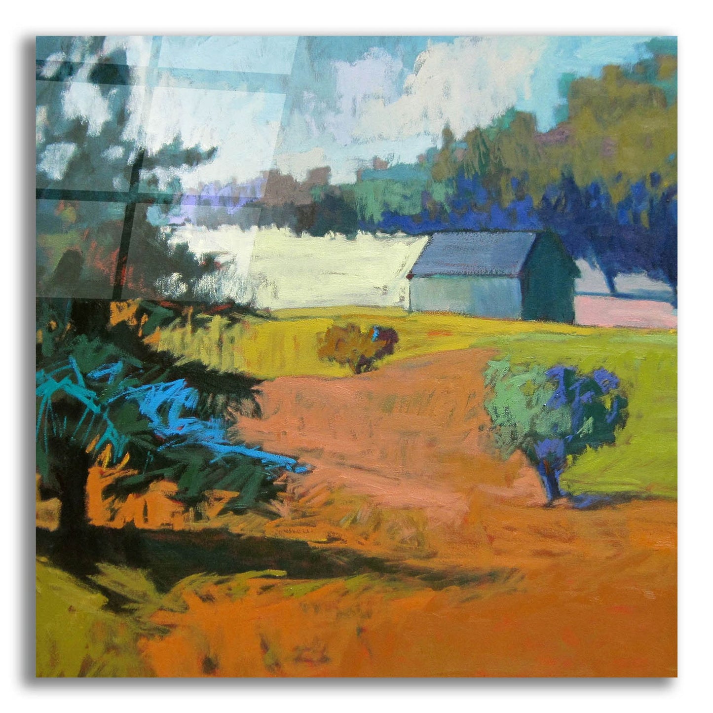 Epic Art ' Paysage Cinq' by Jane Schmidt, Acrylic Glass Wall Art