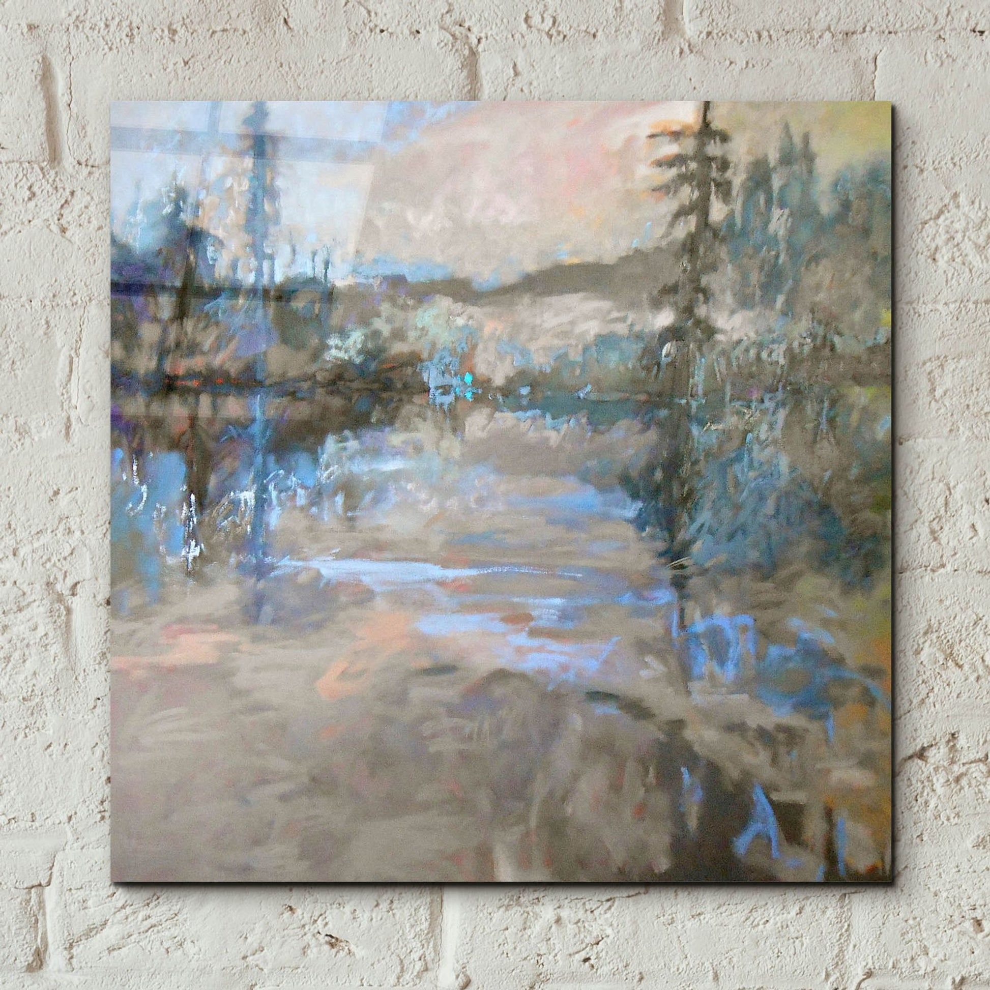 Epic Art ' River' by Jane Schmidt, Acrylic Glass Wall Art,12x12