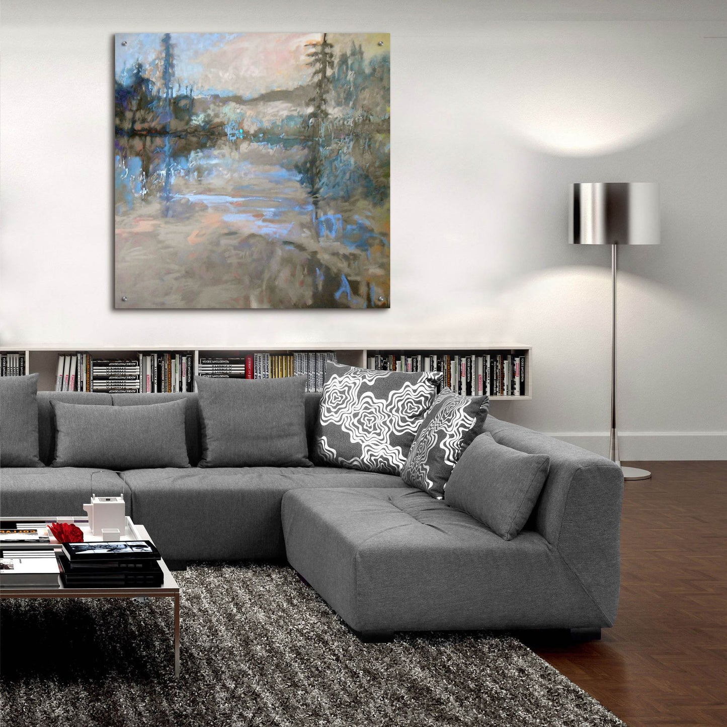 Epic Art ' River' by Jane Schmidt, Acrylic Glass Wall Art,36x36