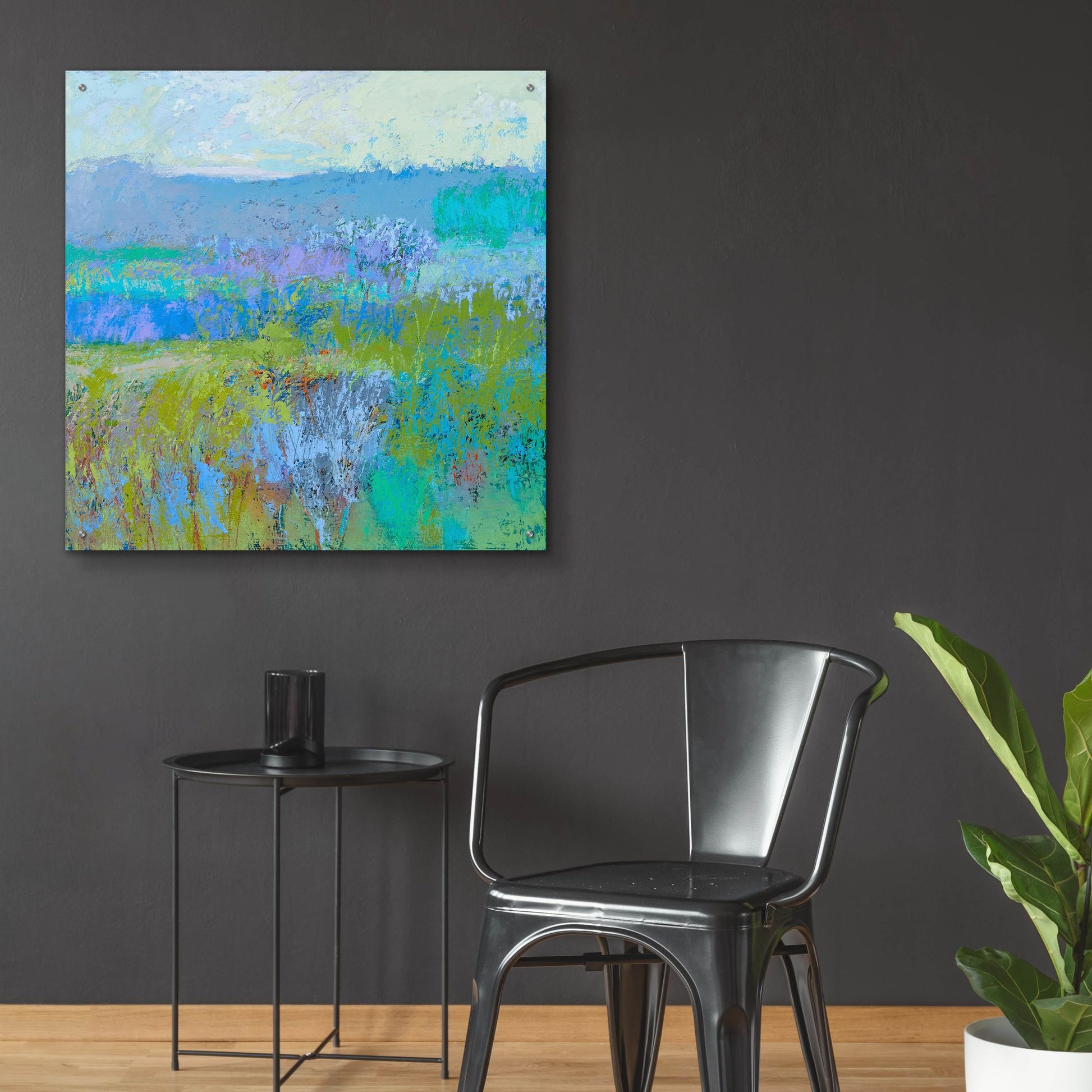 Epic Art ' Color Field 41' by Jane Schmidt, Acrylic Glass Wall Art,36x36