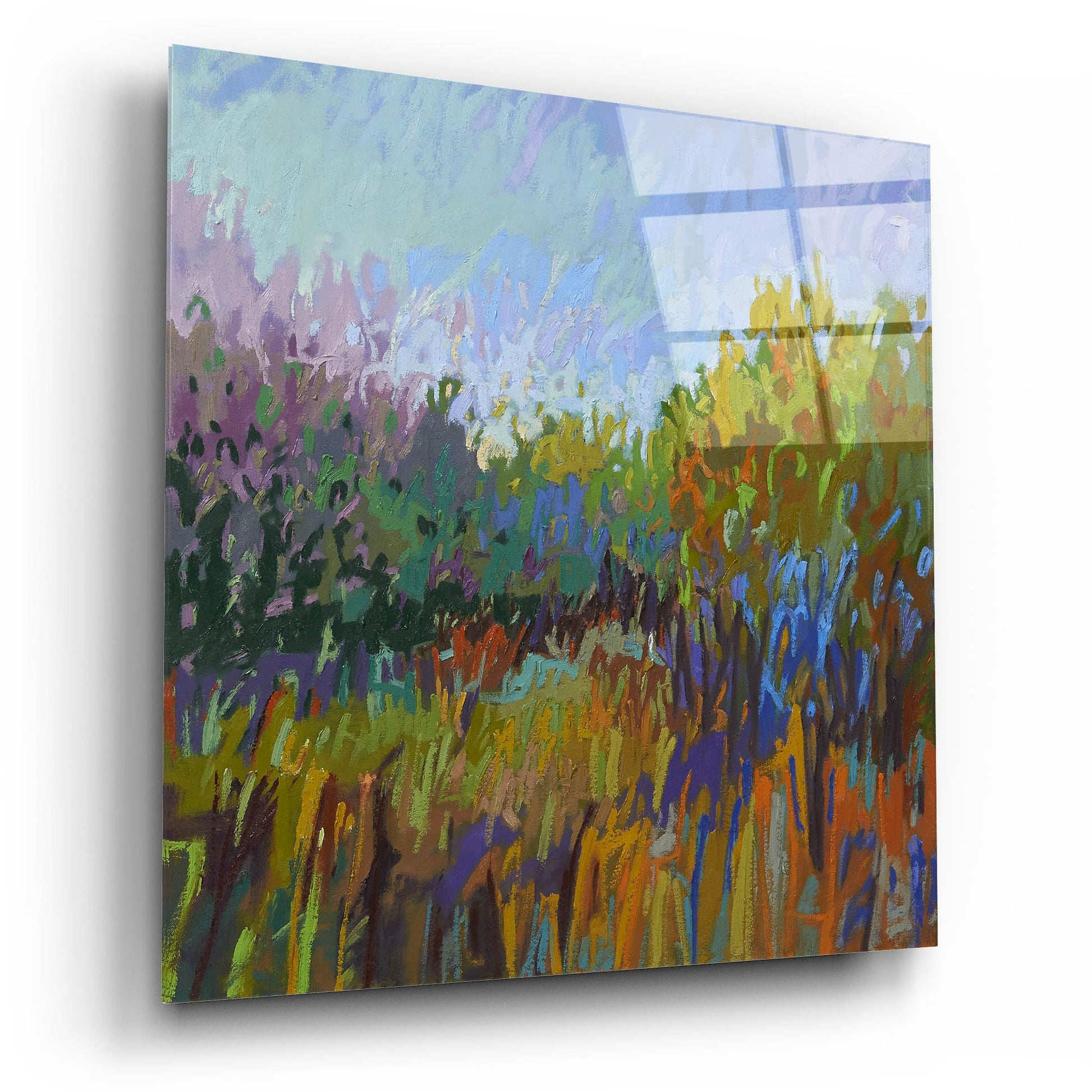 Epic Art ' Color Field 62' by Jane Schmidt, Acrylic Glass Wall Art,12x12