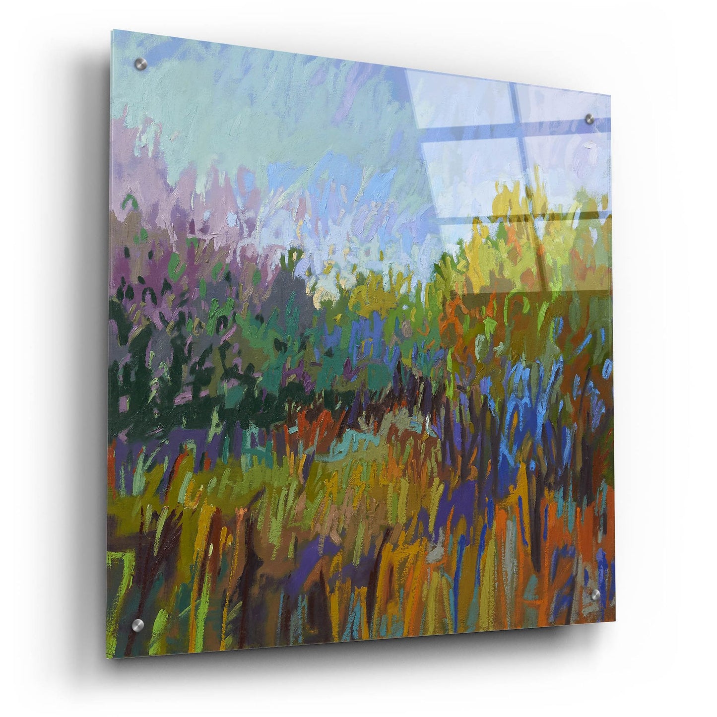 Epic Art ' Color Field 62' by Jane Schmidt, Acrylic Glass Wall Art,24x24