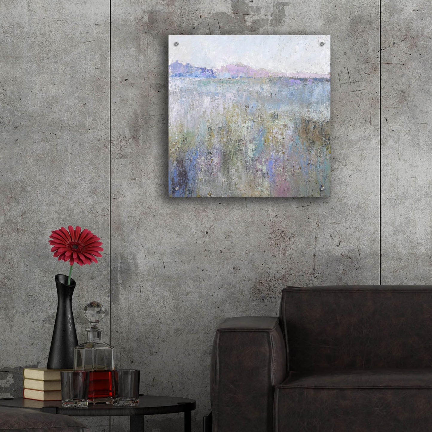 Epic Art ' Paysage Thirteen' by Jane Schmidt, Acrylic Glass Wall Art,24x24