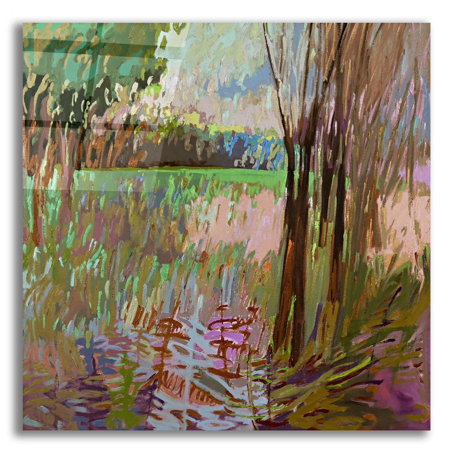 Epic Art ' View from the Roadside' by Jane Schmidt, Acrylic Glass Wall Art