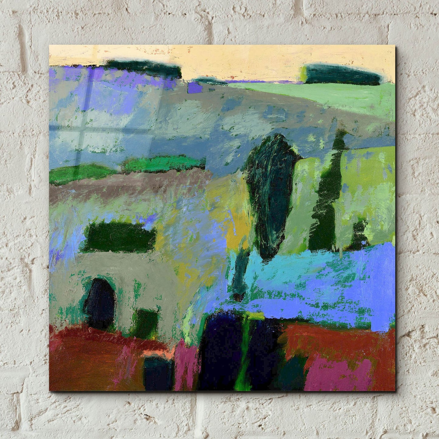 Epic Art ' From What I Heard' by Jane Schmidt, Acrylic Glass Wall Art,12x12