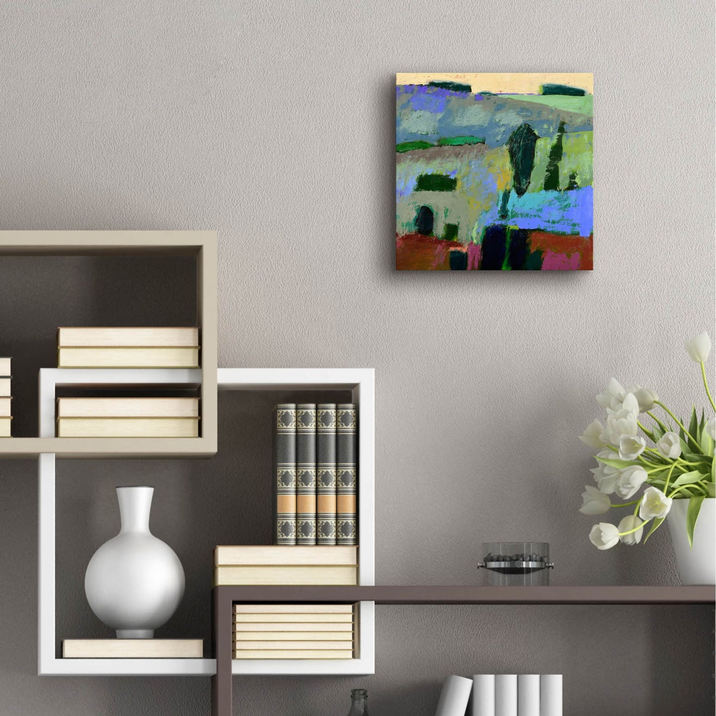 Epic Art ' From What I Heard' by Jane Schmidt, Acrylic Glass Wall Art,12x12