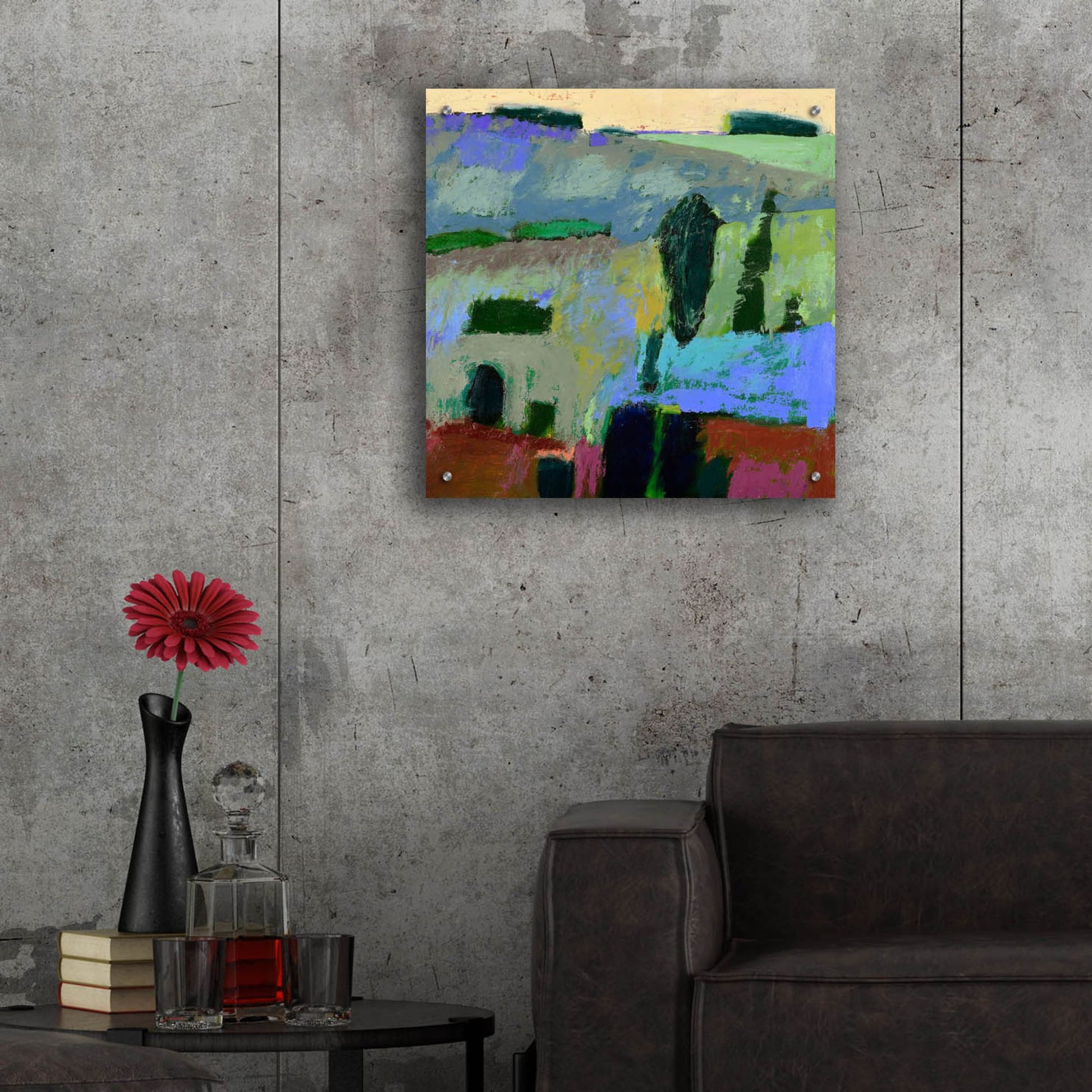 Epic Art ' From What I Heard' by Jane Schmidt, Acrylic Glass Wall Art,24x24