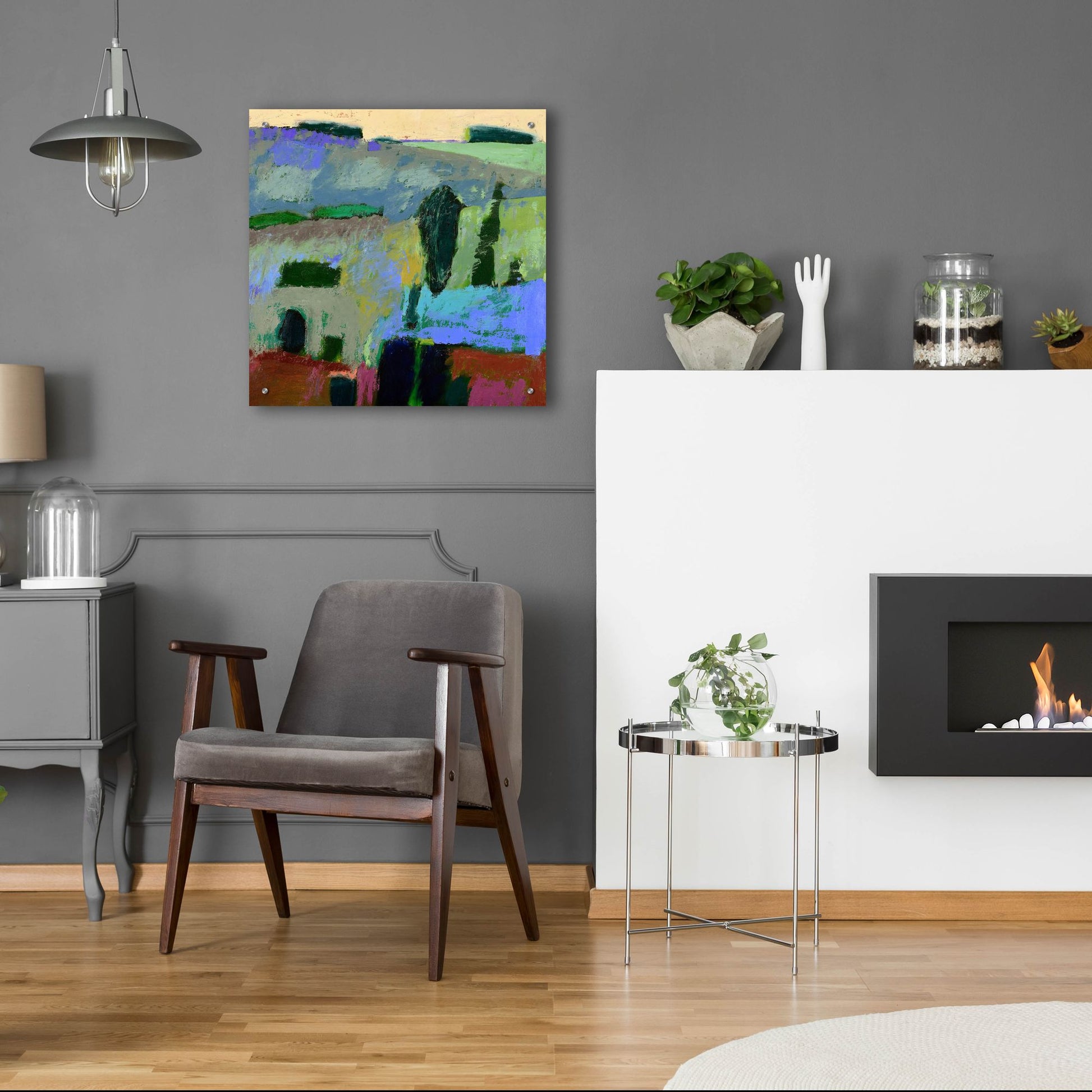 Epic Art ' From What I Heard' by Jane Schmidt, Acrylic Glass Wall Art,24x24