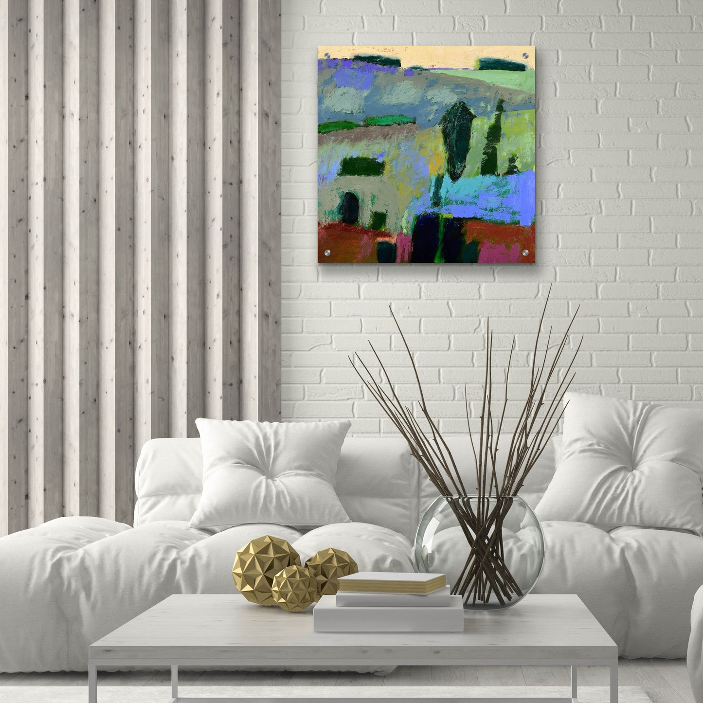 Epic Art ' From What I Heard' by Jane Schmidt, Acrylic Glass Wall Art,24x24